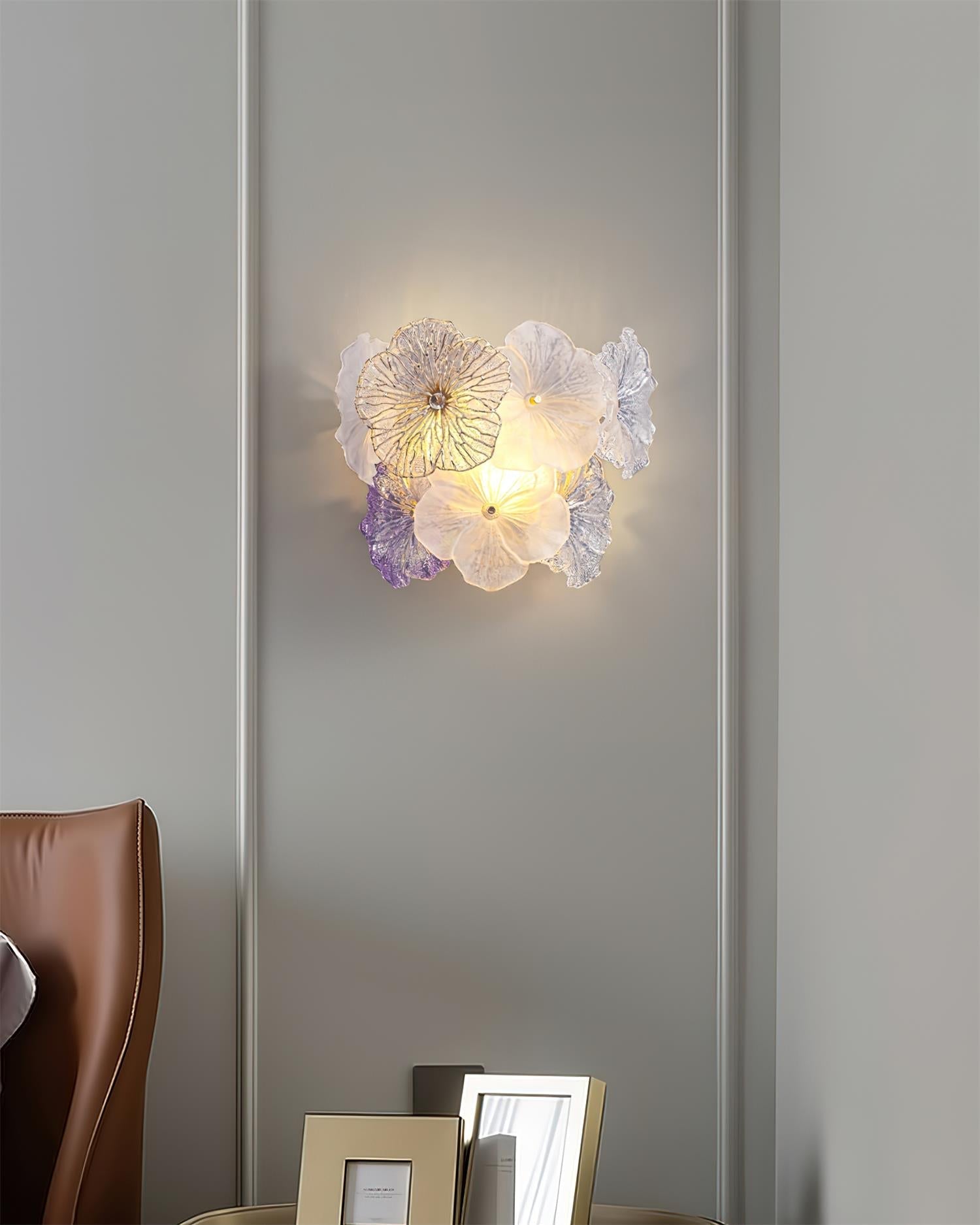 Elaria Wall Lamp Glass Petal Accent - Letslighting