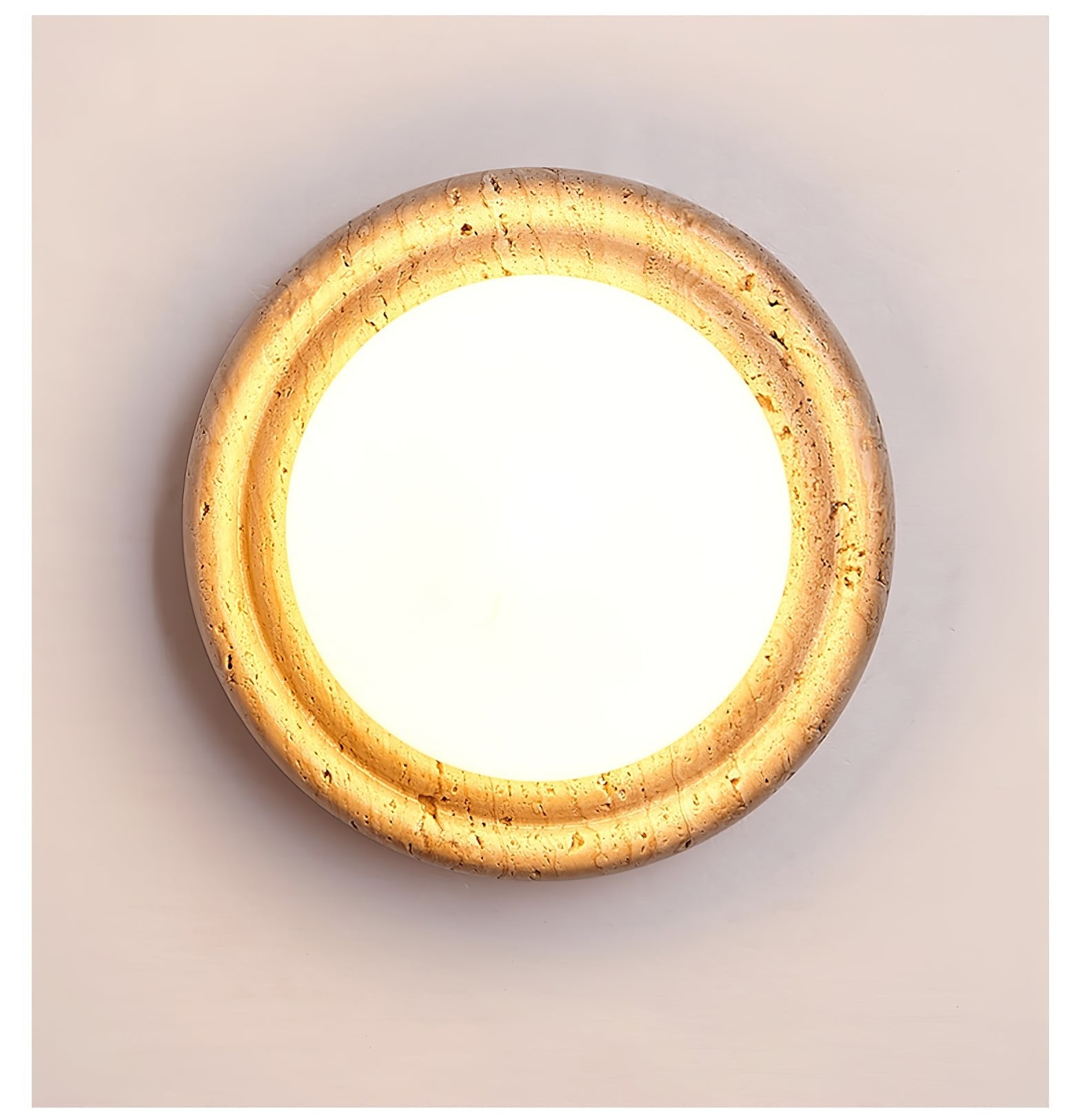 Echo Travertine Globe Wall Lamp - Letslighting