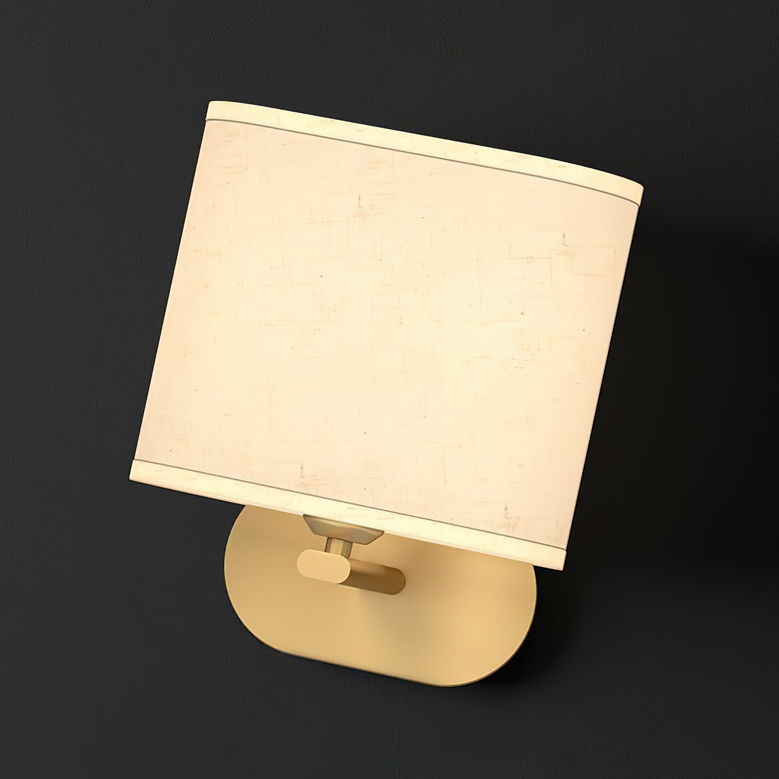 Myth Modern Minimalist Brass Fabric Wall Lamp - Lamp Copper