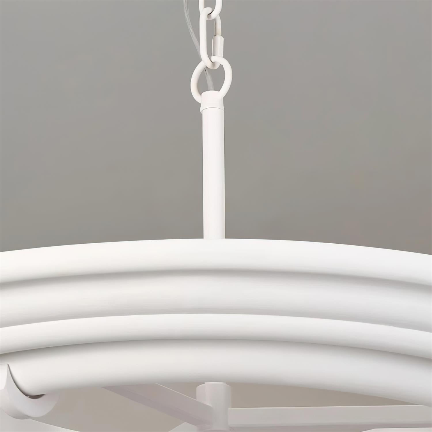Ellie Chandelier Plaster Circular Artful - Letslighting