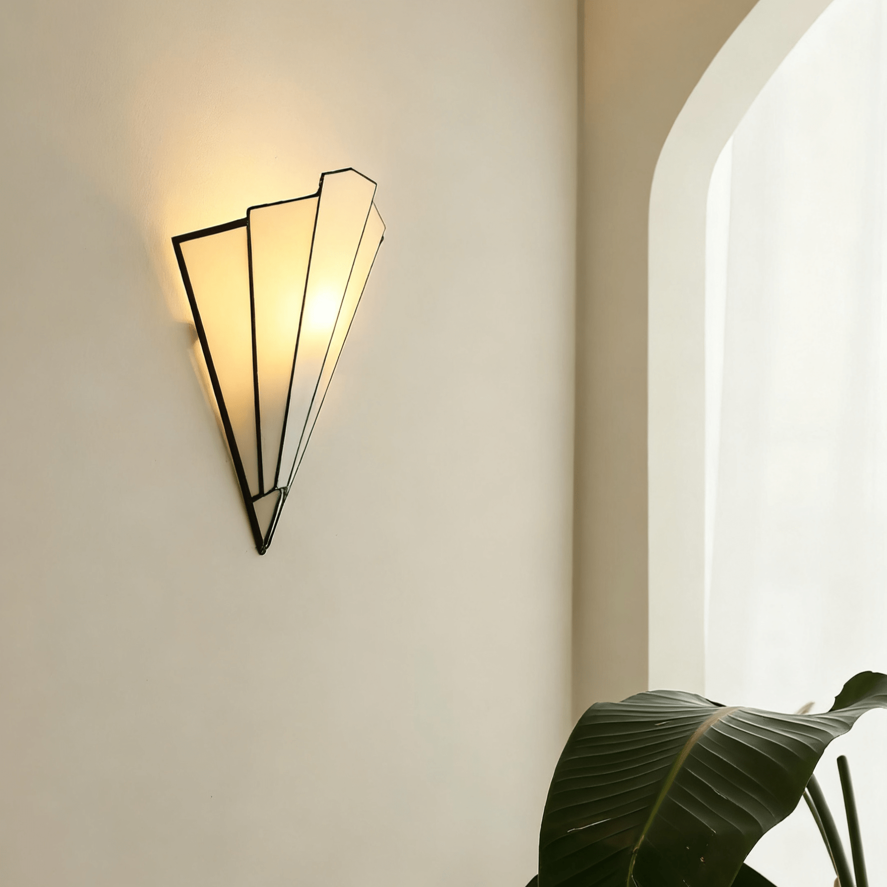 Elowen Applique Déco en Verre Élégante