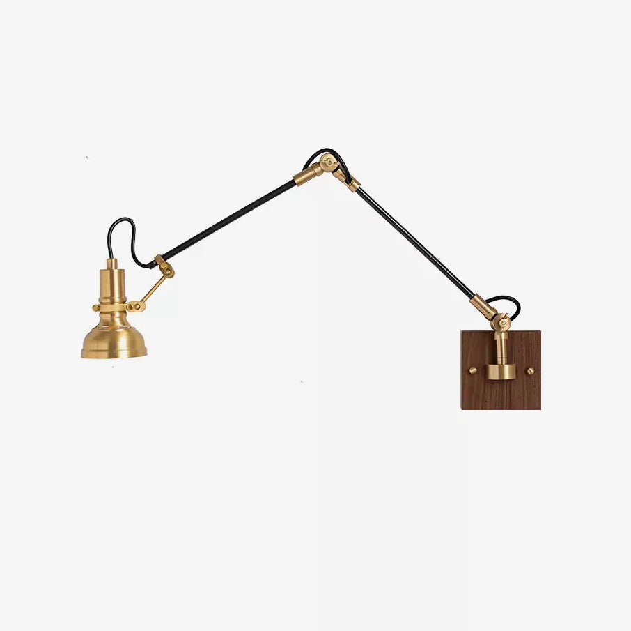 Elowen Moderne Minimaliste Métal Bois Applique Murale Lampe