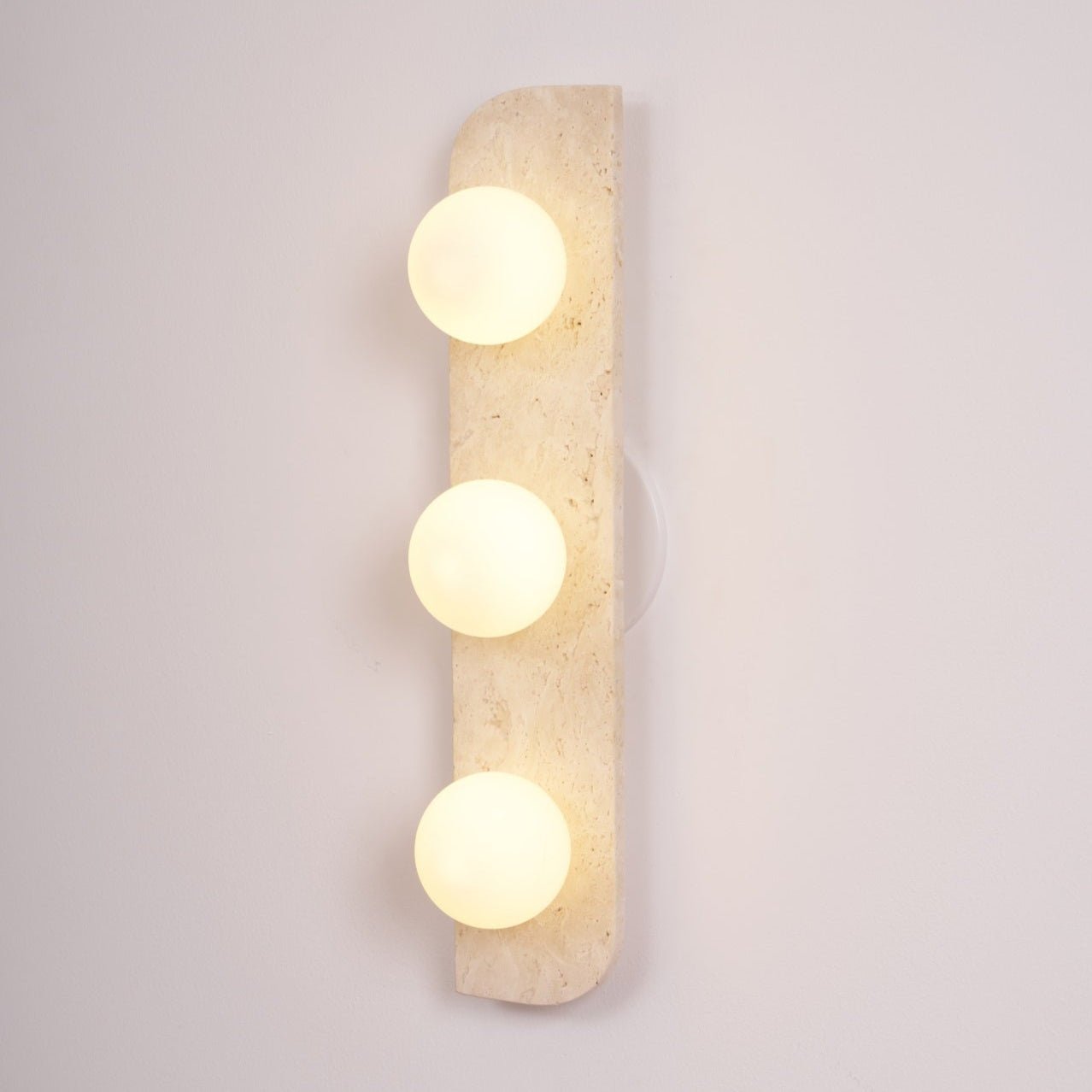 Alsilis Minimalist Travertine Wall Light - Letslighting