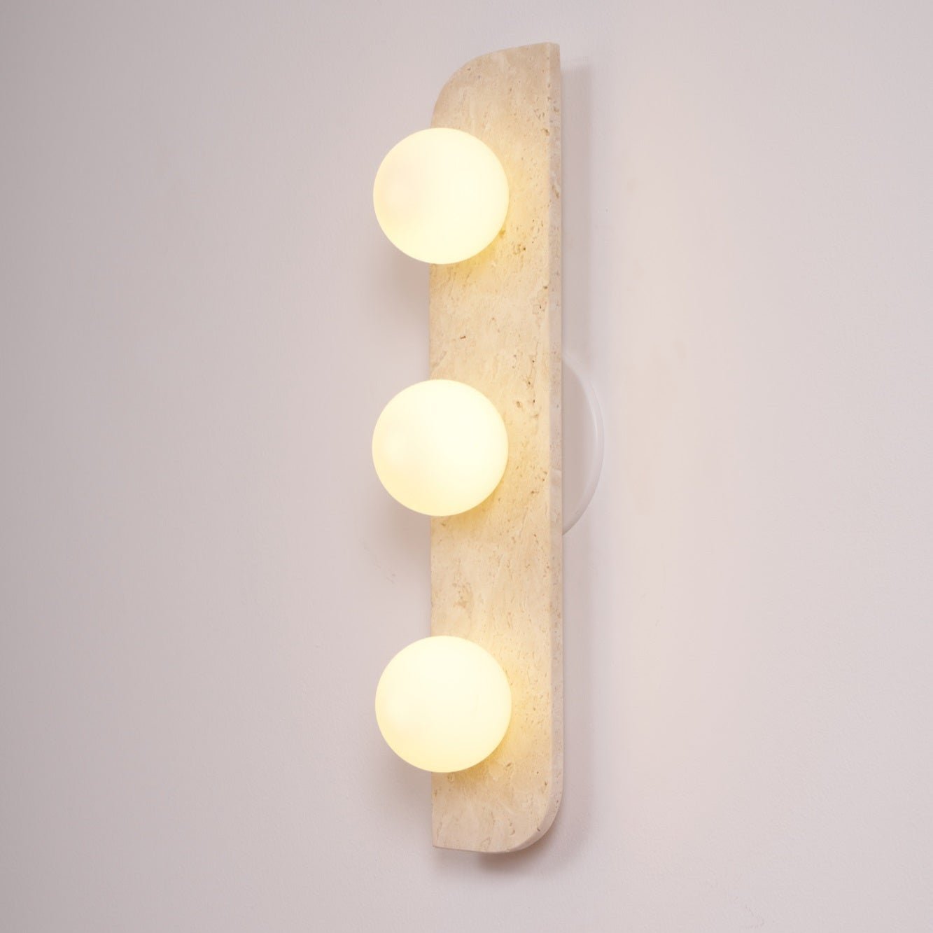 Alsilis Minimalist Travertine Wall Light - Letslighting