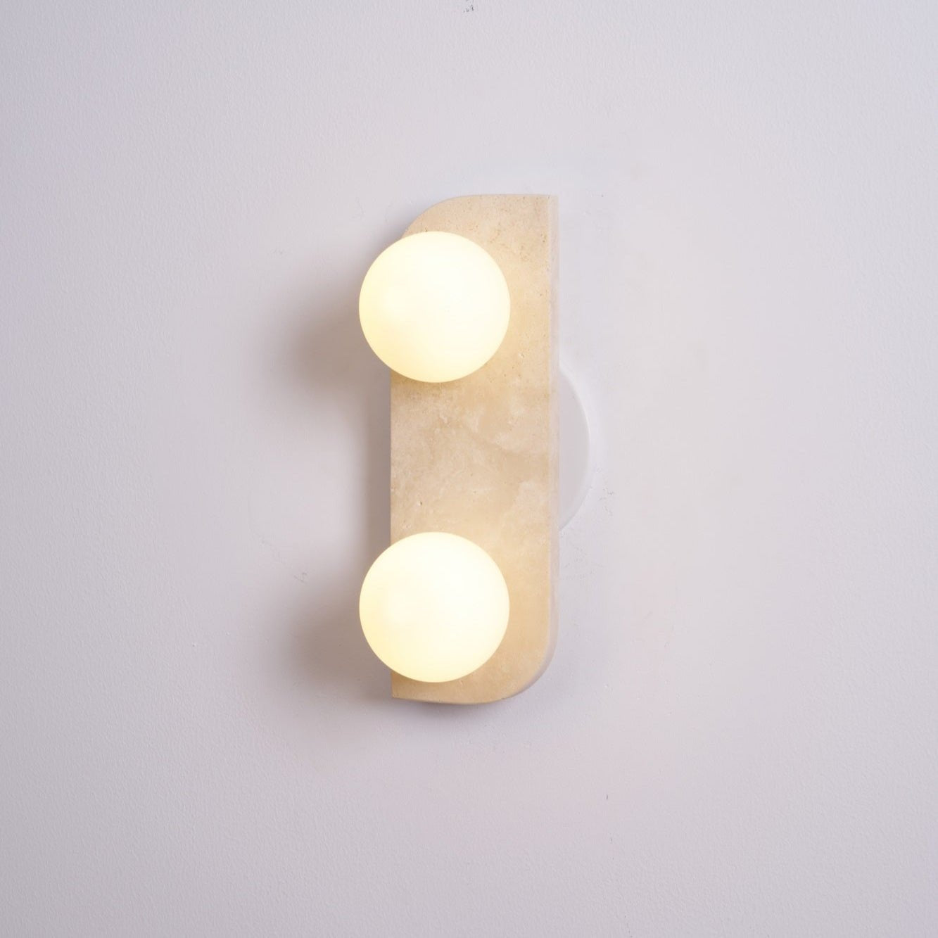 Alsilis Minimalist Travertine Wall Light - Letslighting