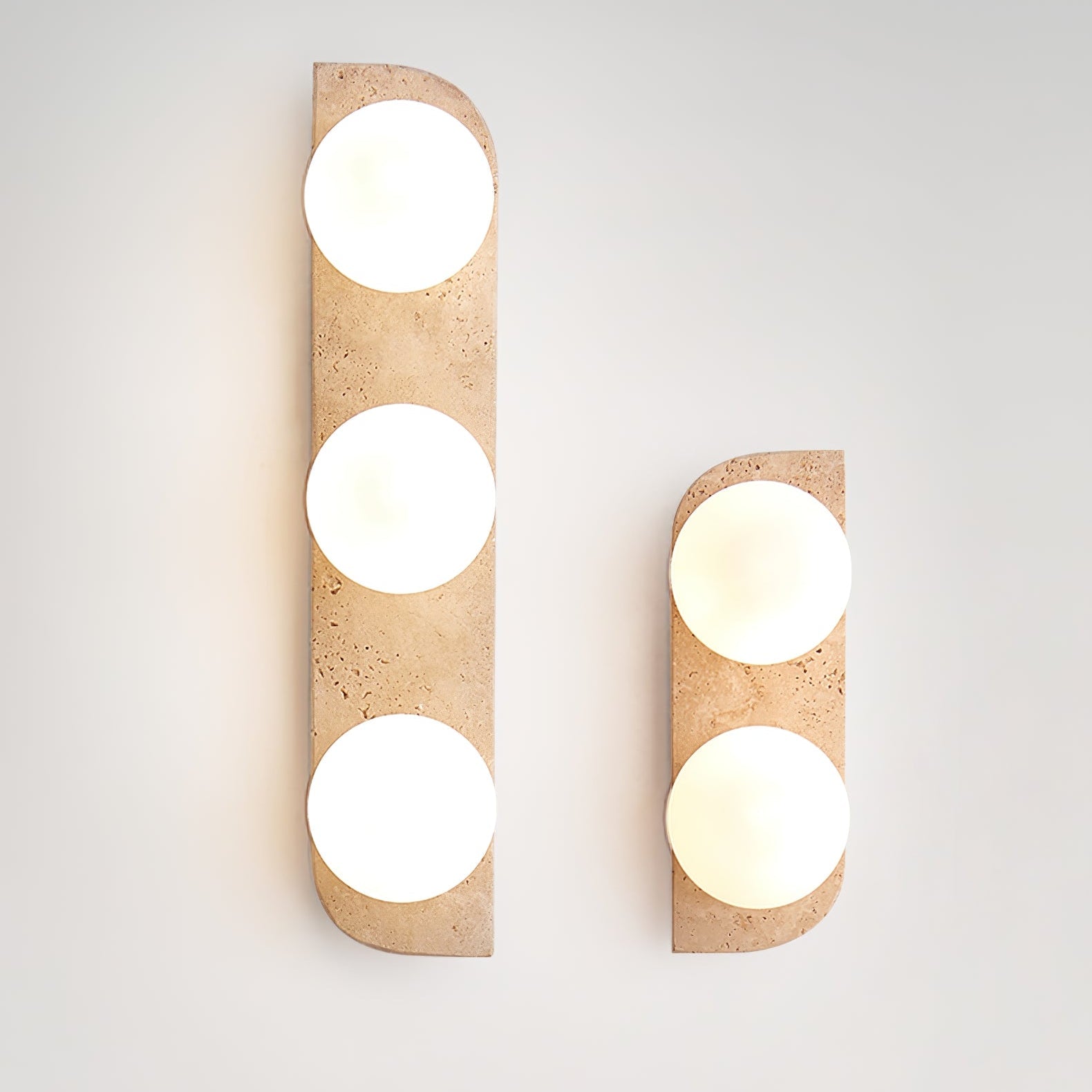 Alsilis Minimalist Travertine Wall Light - Letslighting