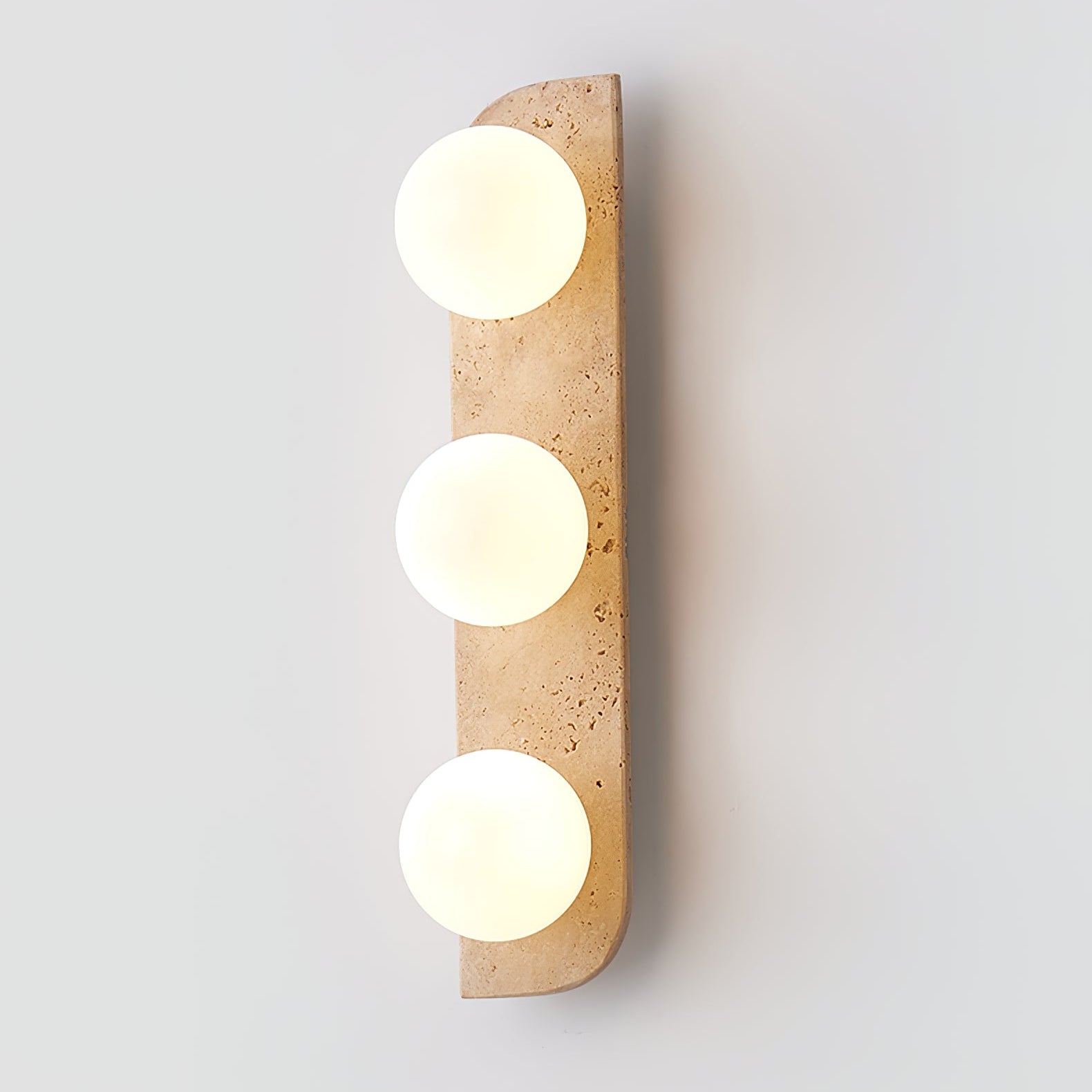 Alsilis Minimalist Travertine Wall Light - Letslighting