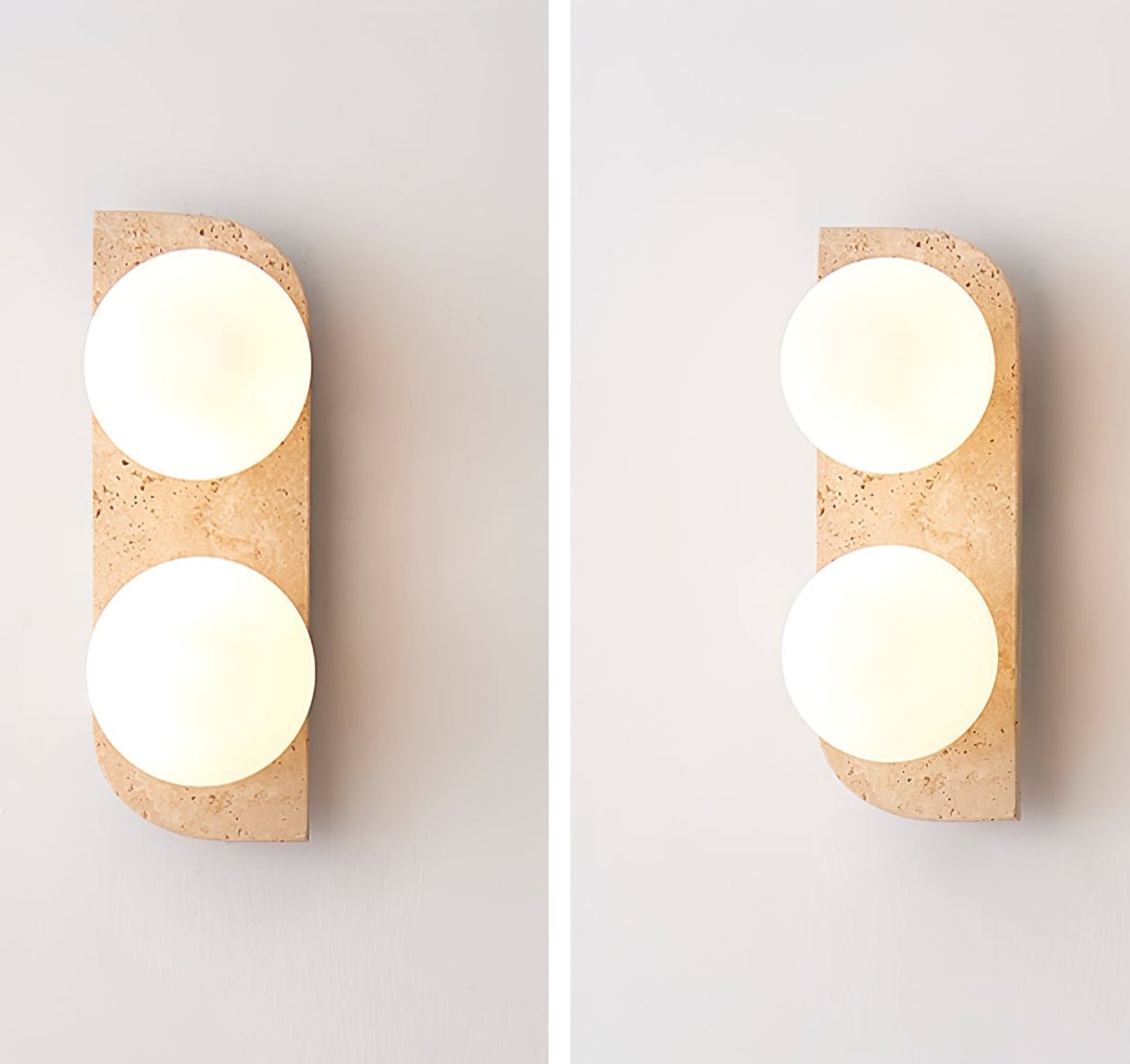 Alsilis Minimalist Travertine Wall Light - Letslighting