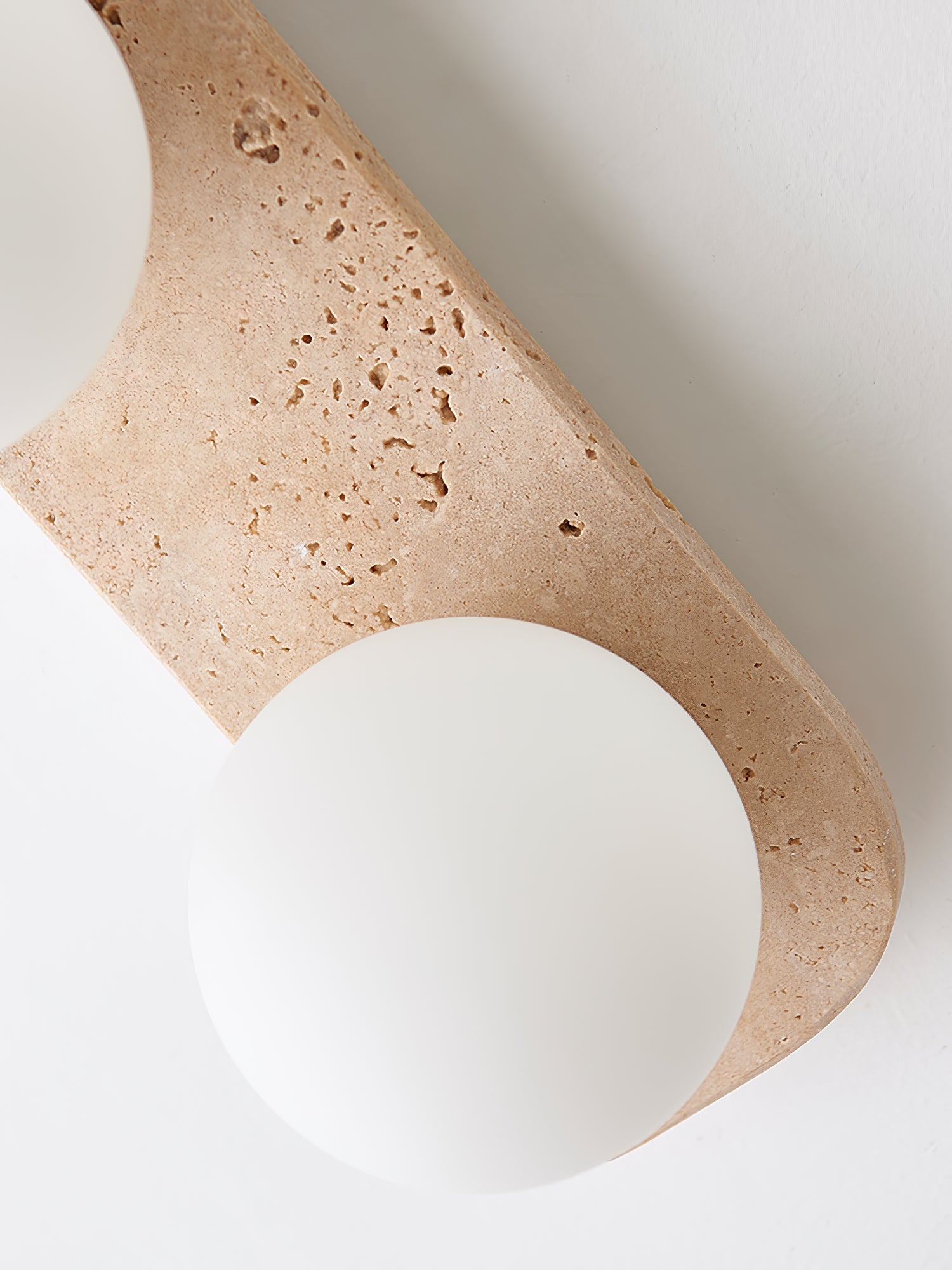 Alsilis Minimalist Travertine Wall Light - Letslighting