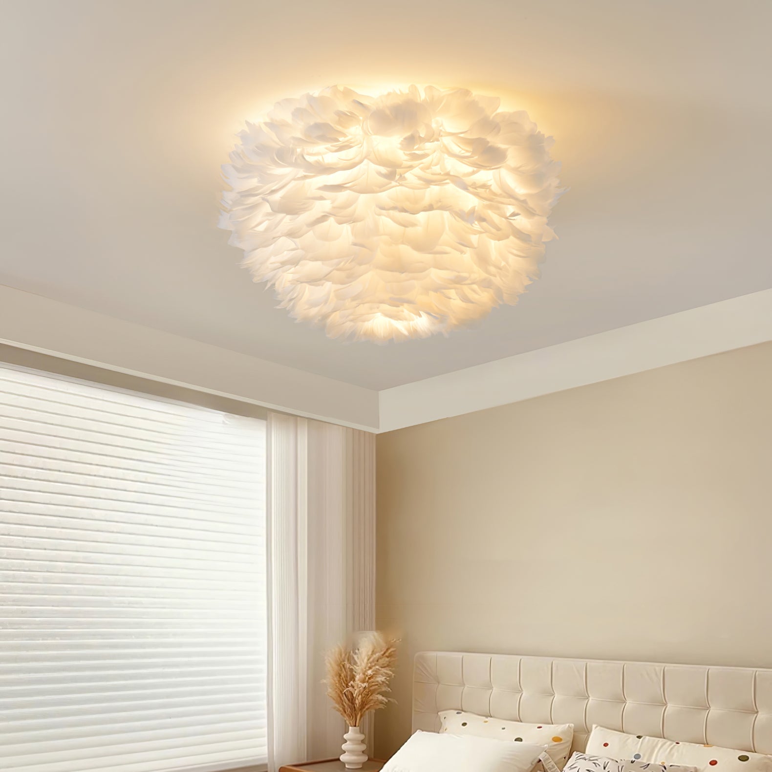 Feathered Ceiling Lamp - Blowlighting