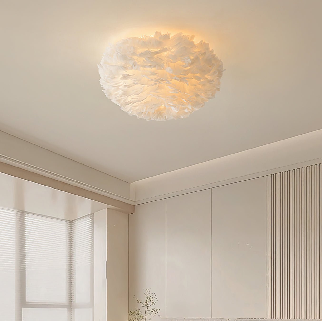 Feathered Ceiling Lamp - Blowlighting