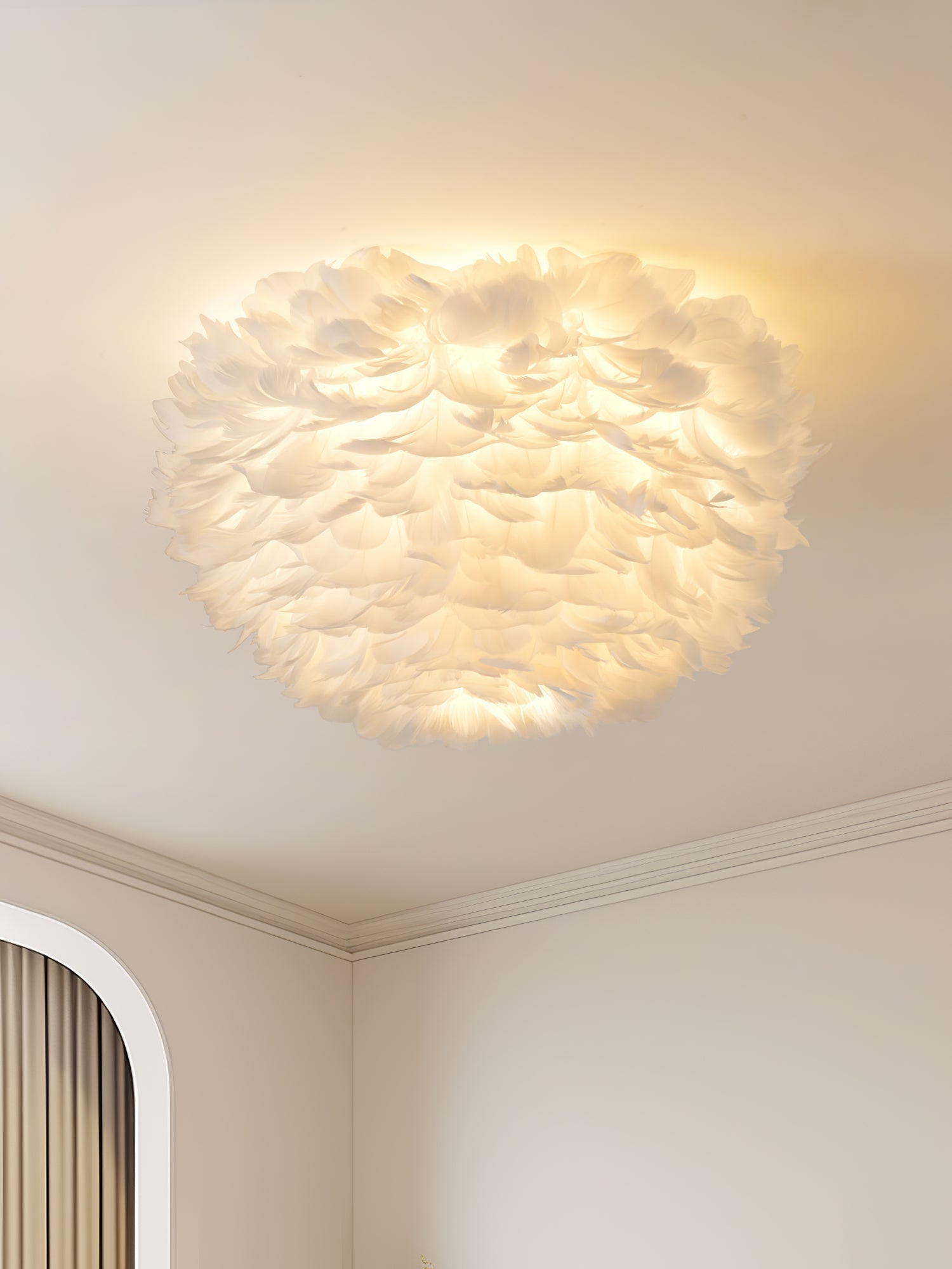 Feathered Ceiling Lamp - Blowlighting