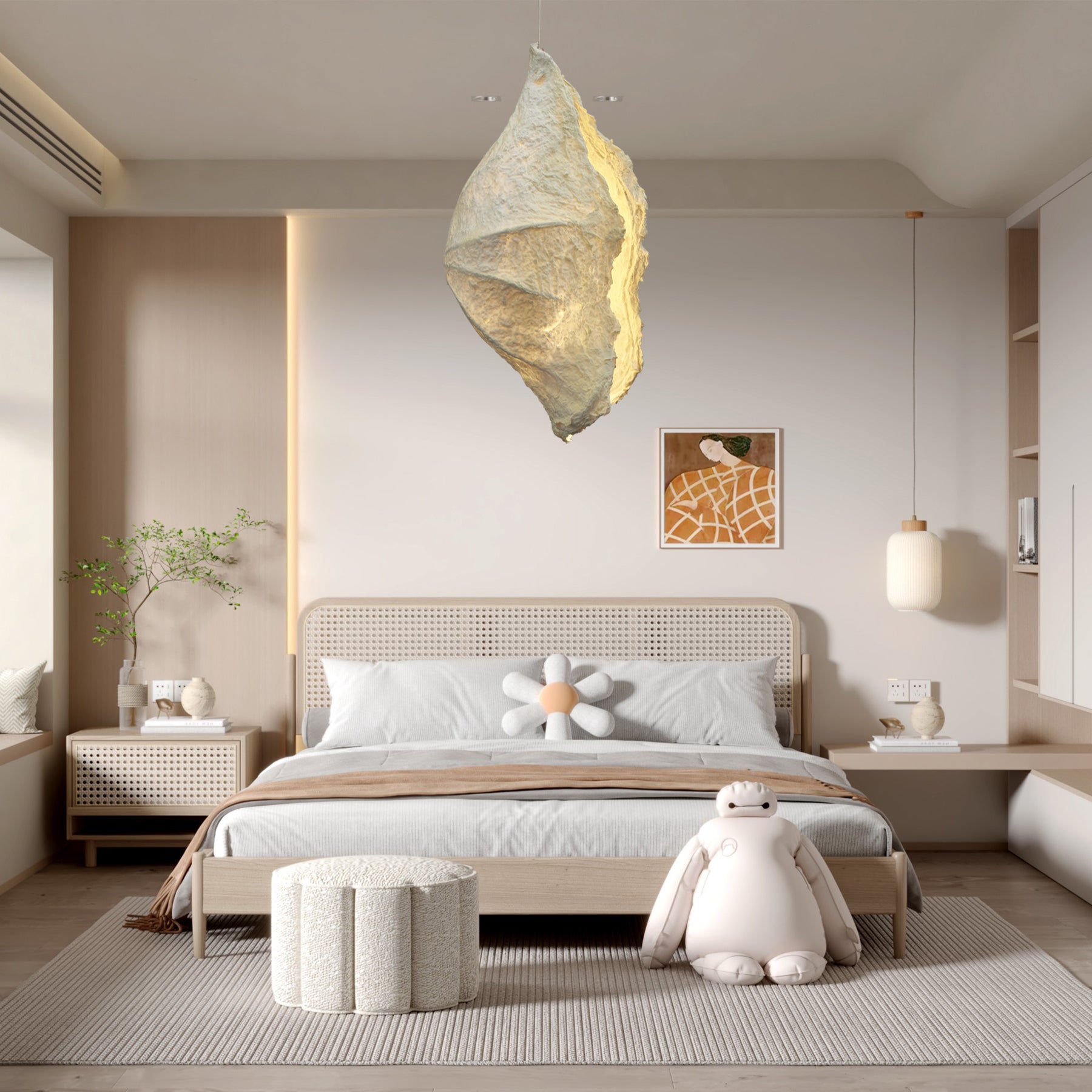 Altalis Artisanal Paper Pulp Pendant Light - Blowlighting