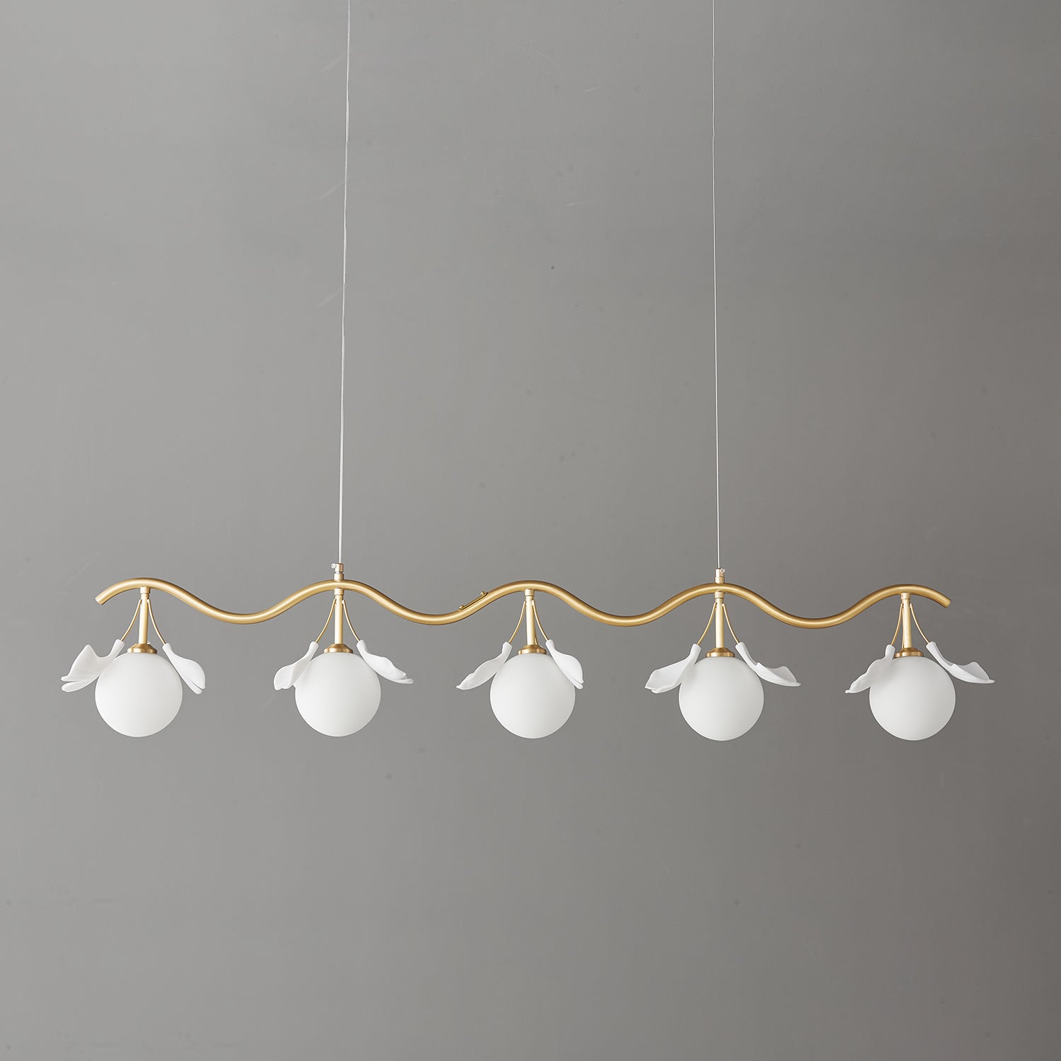 Evenielis Floral Brass Chandelier - Blowlighting