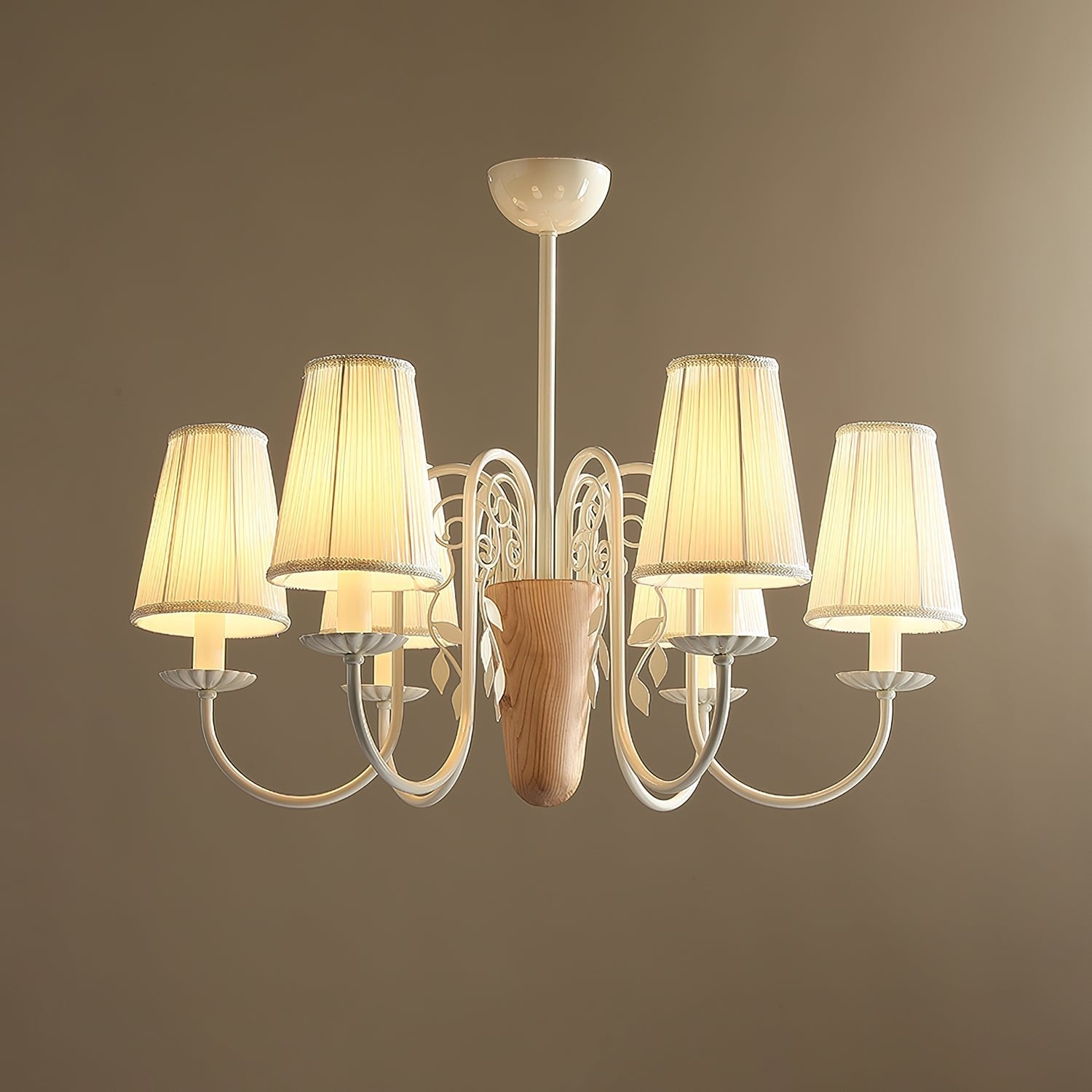 Evelora Art de luxe Métal Tissu Lustre