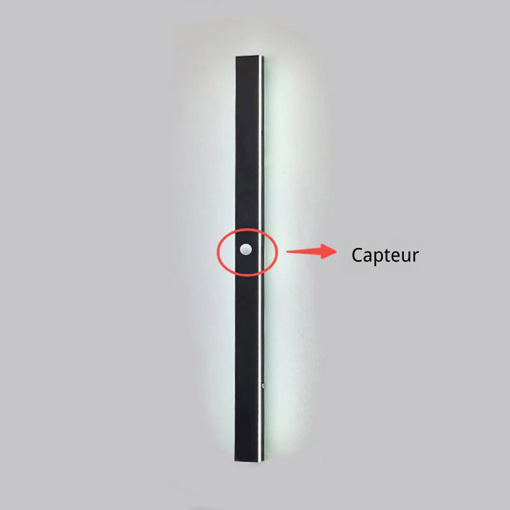 Arisha Applique Murale Extérieur LED Étanche Minimaliste Métal Cour
