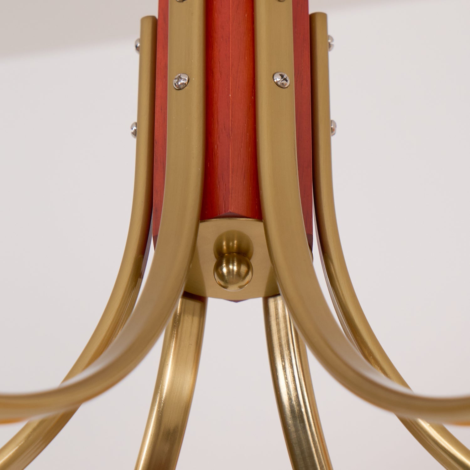 Auralyn 6-Light Amber Glass Globe Chandelier - Letslighting