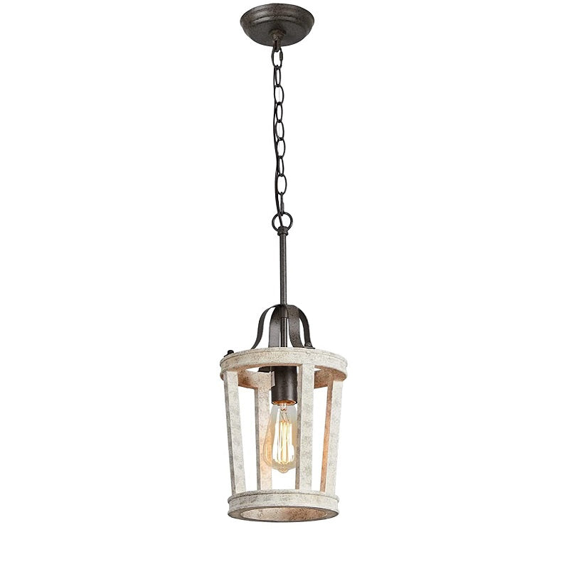Veraeen Vintage Industrial Wood Metal Pendant Lamp - Lamp Copper