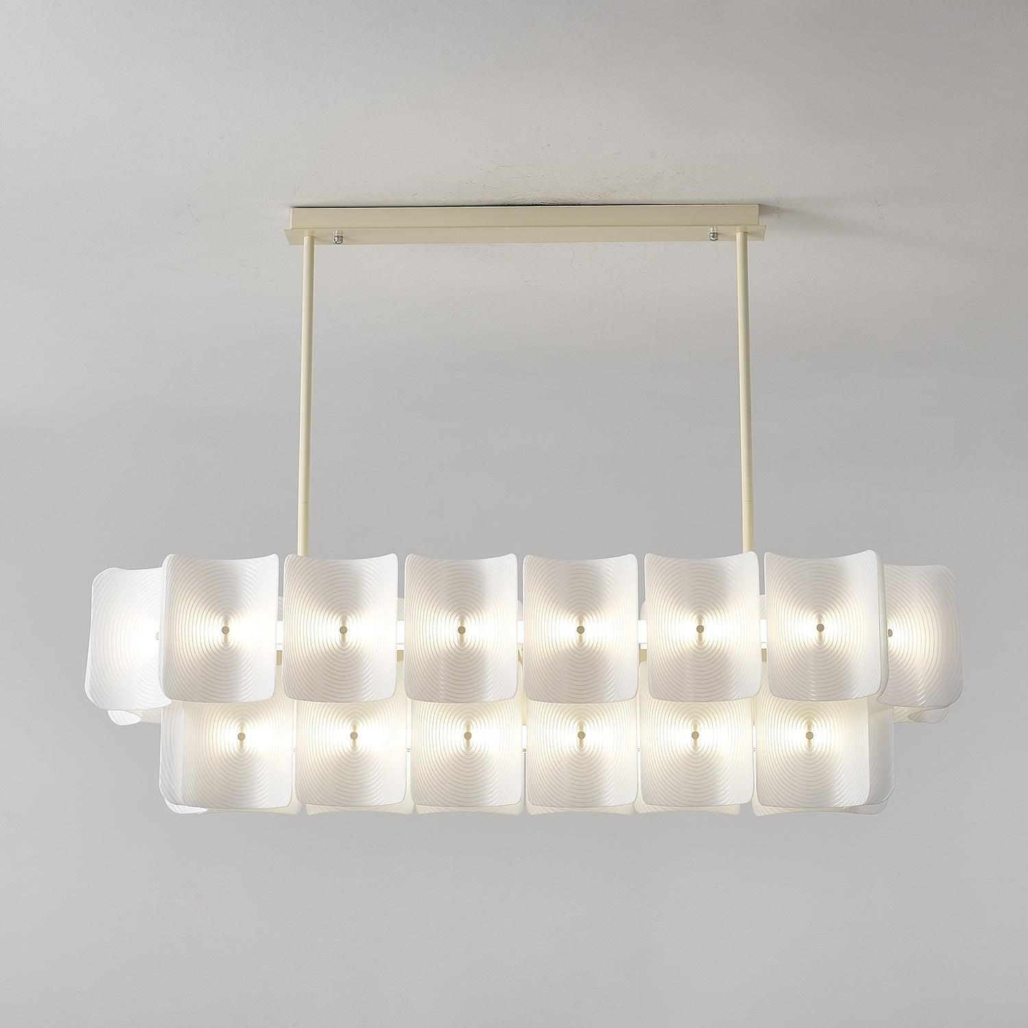 Finn Chandelier Fingerprint Acrylic Modern - Letslighting