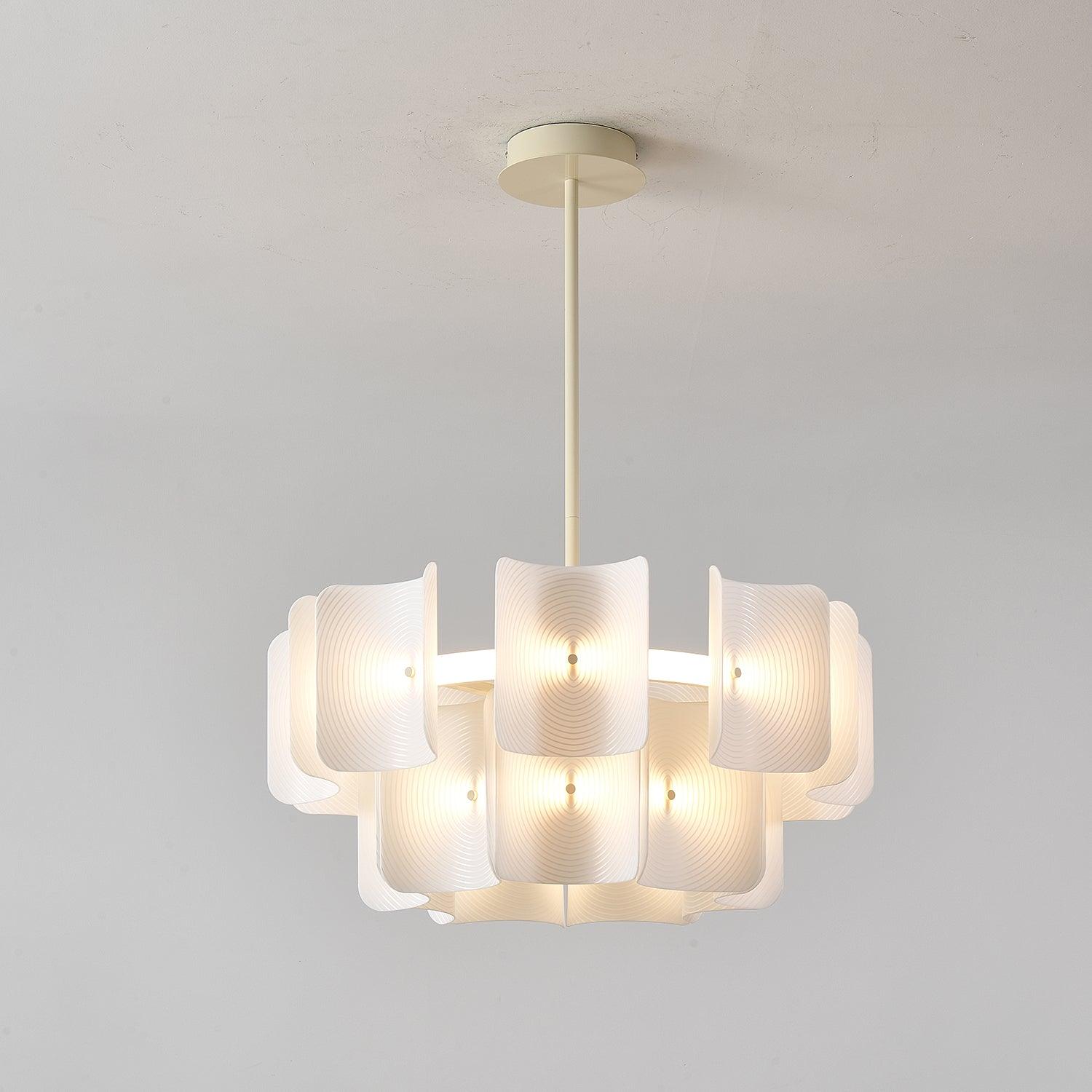 Finn Chandelier Fingerprint Acrylic Modern - Letslighting