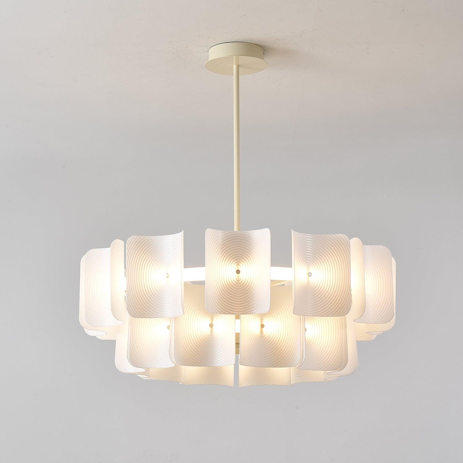Finn Chandelier Fingerprint Acrylic Modern - Letslighting