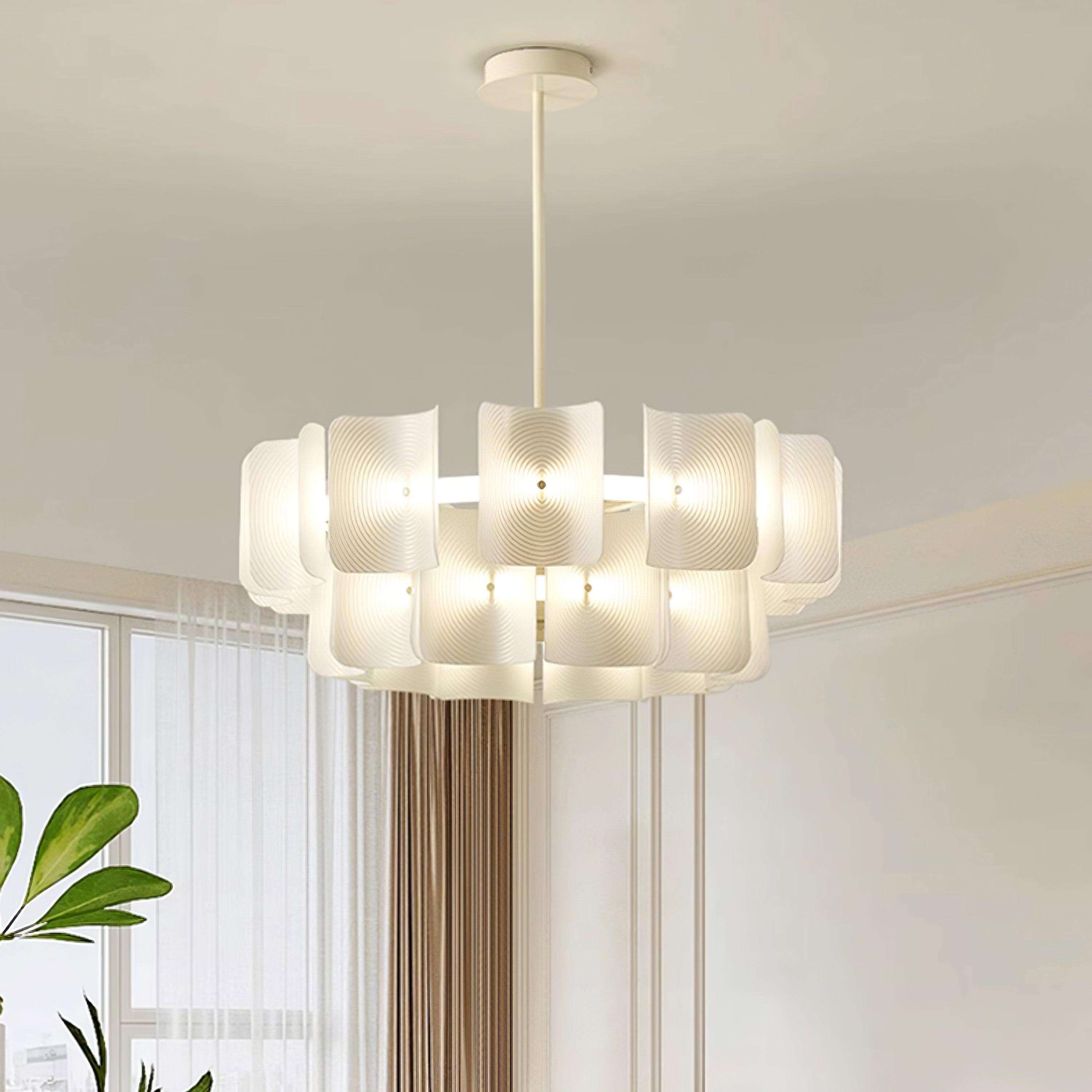 Finn Chandelier Fingerprint Acrylic Modern - Letslighting