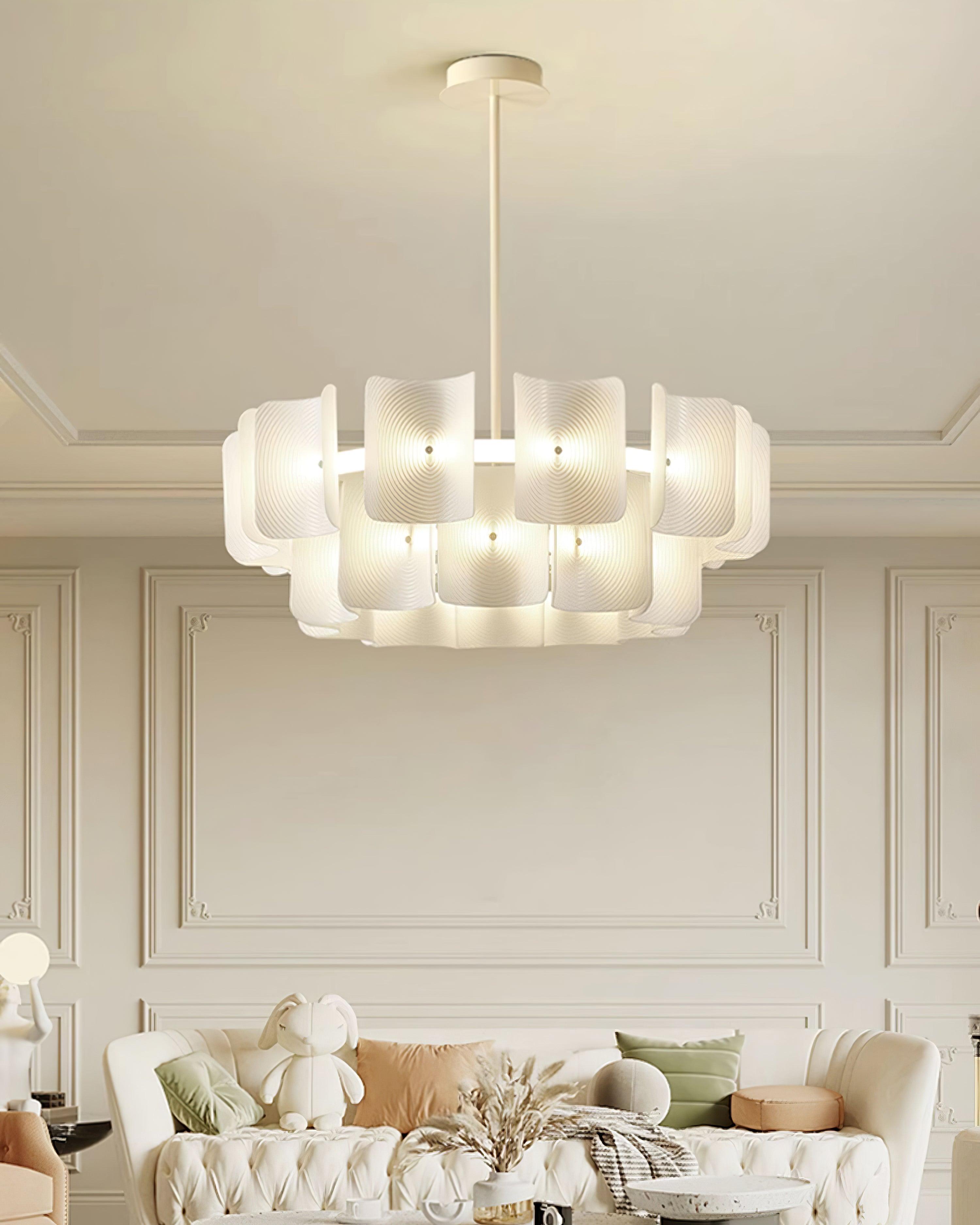 Finn Chandelier Fingerprint Acrylic Modern - Letslighting