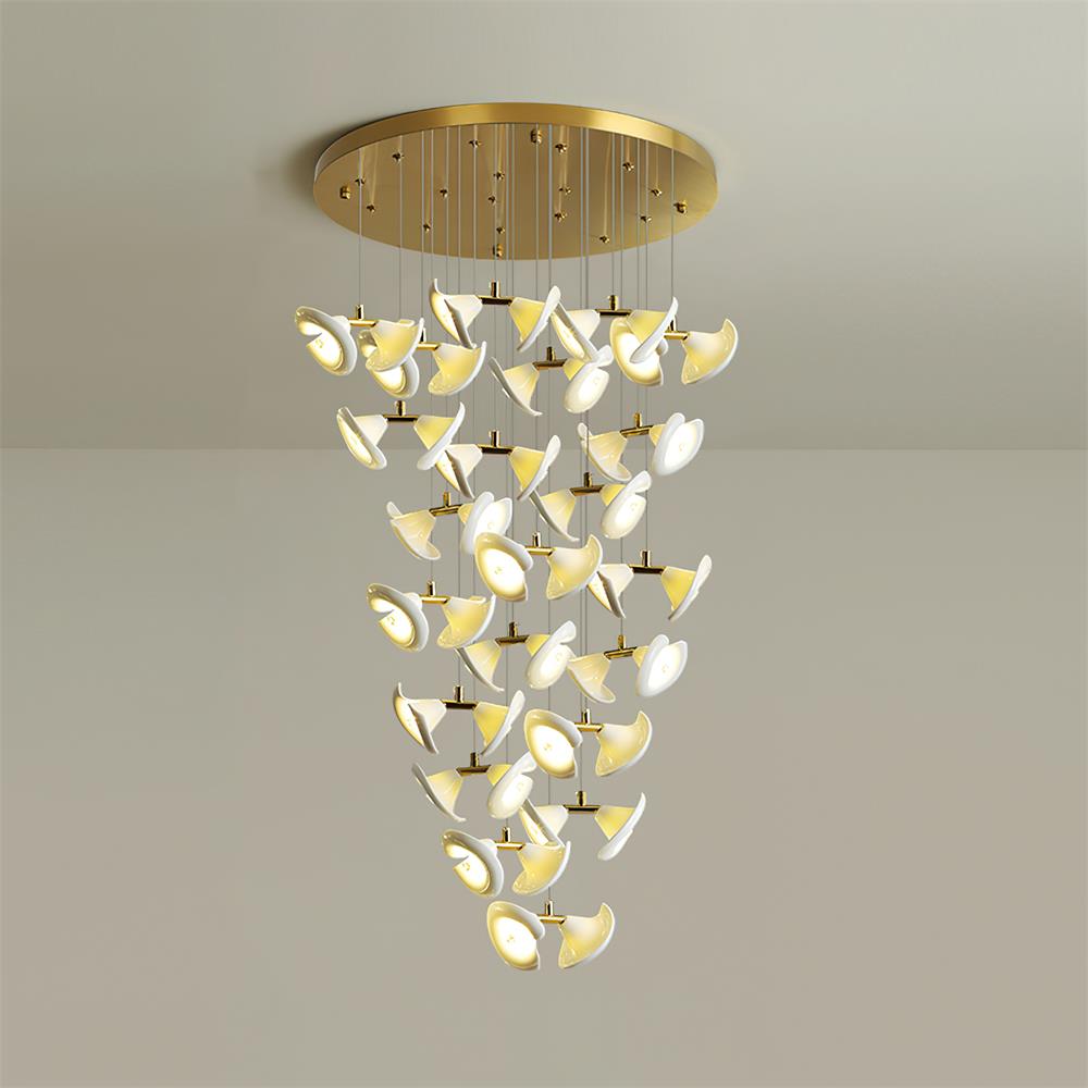 Fiora Chandelier Petal Cascade Elegance - Letslighting