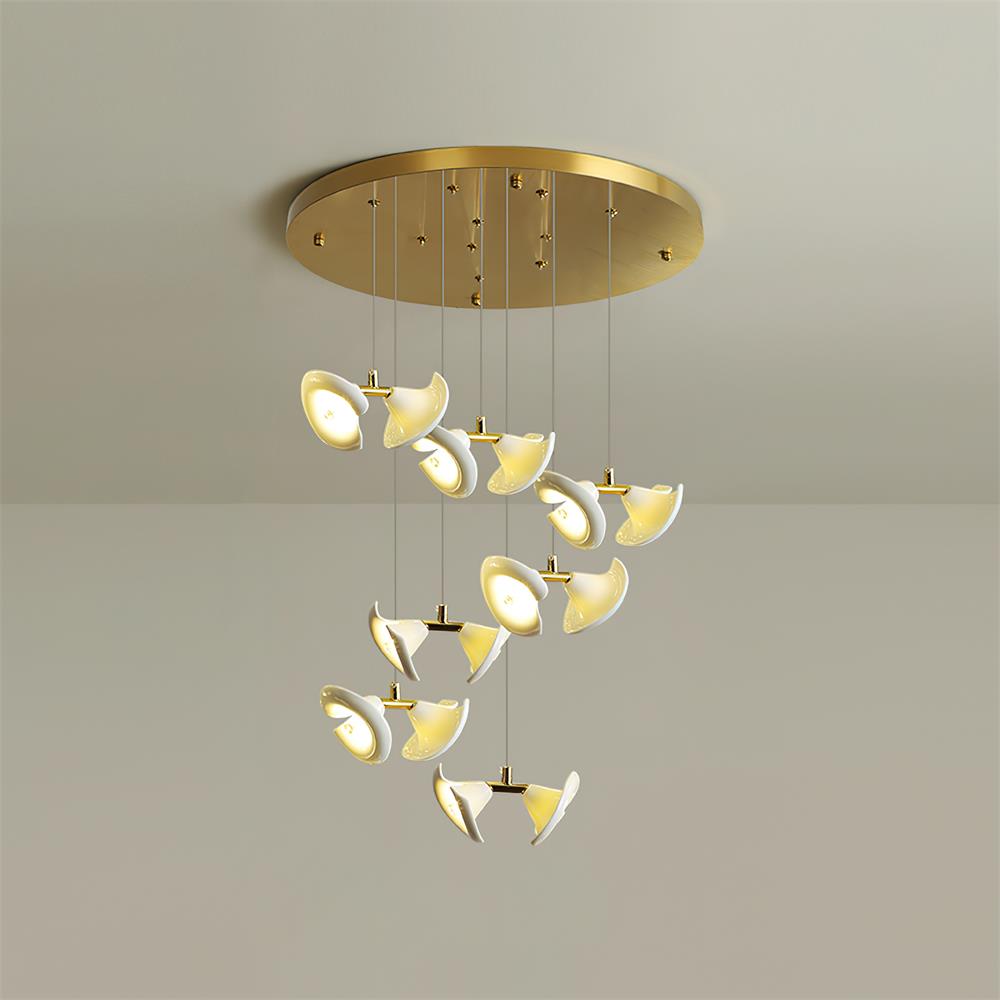 Fiora Chandelier Petal Cascade Elegance - Letslighting