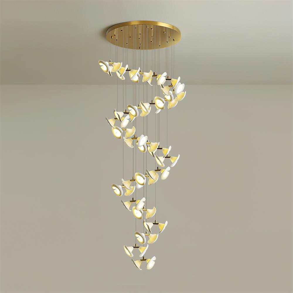 Fiora Chandelier Petal Cascade Elegance - Letslighting