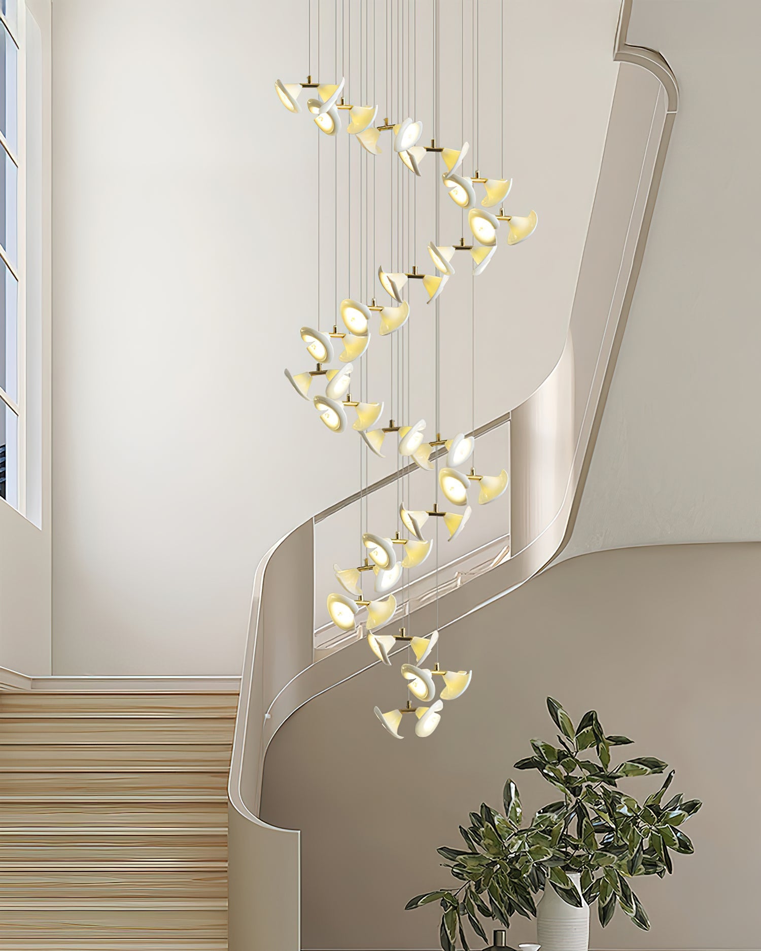 Fiora Chandelier Petal Cascade Elegance - Letslighting