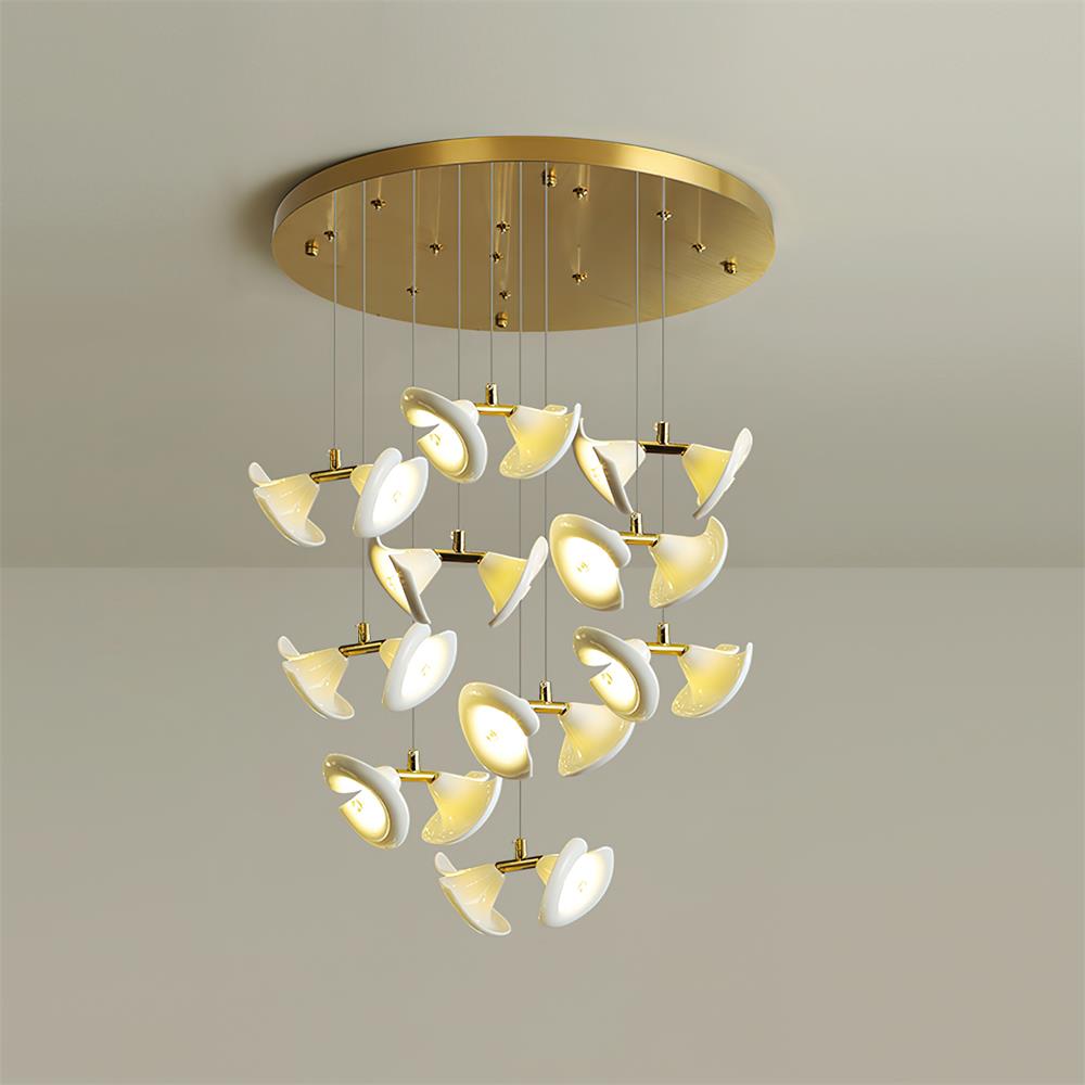 Fiora Chandelier Petal Cascade Elegance - Letslighting