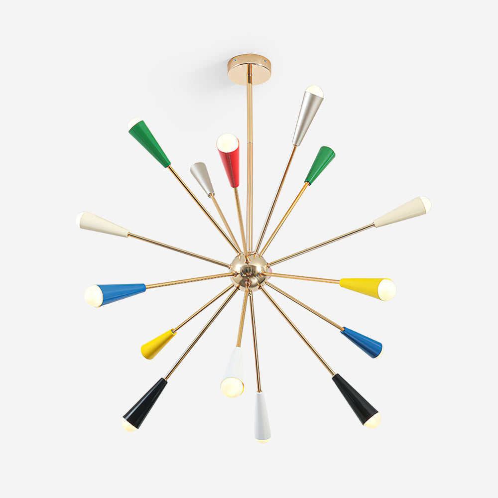 Fireworks Chandelier Colorful Cone Burst - Letslighting
