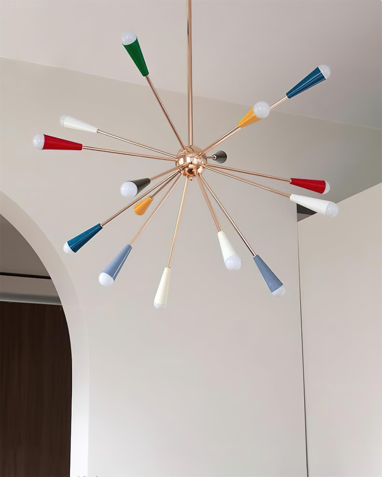 Fireworks Chandelier Colorful Cone Burst - Letslighting