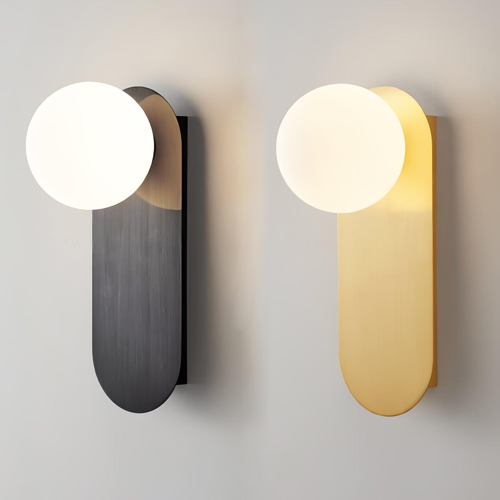 Flat Base Globe Sconce - Blowlighting