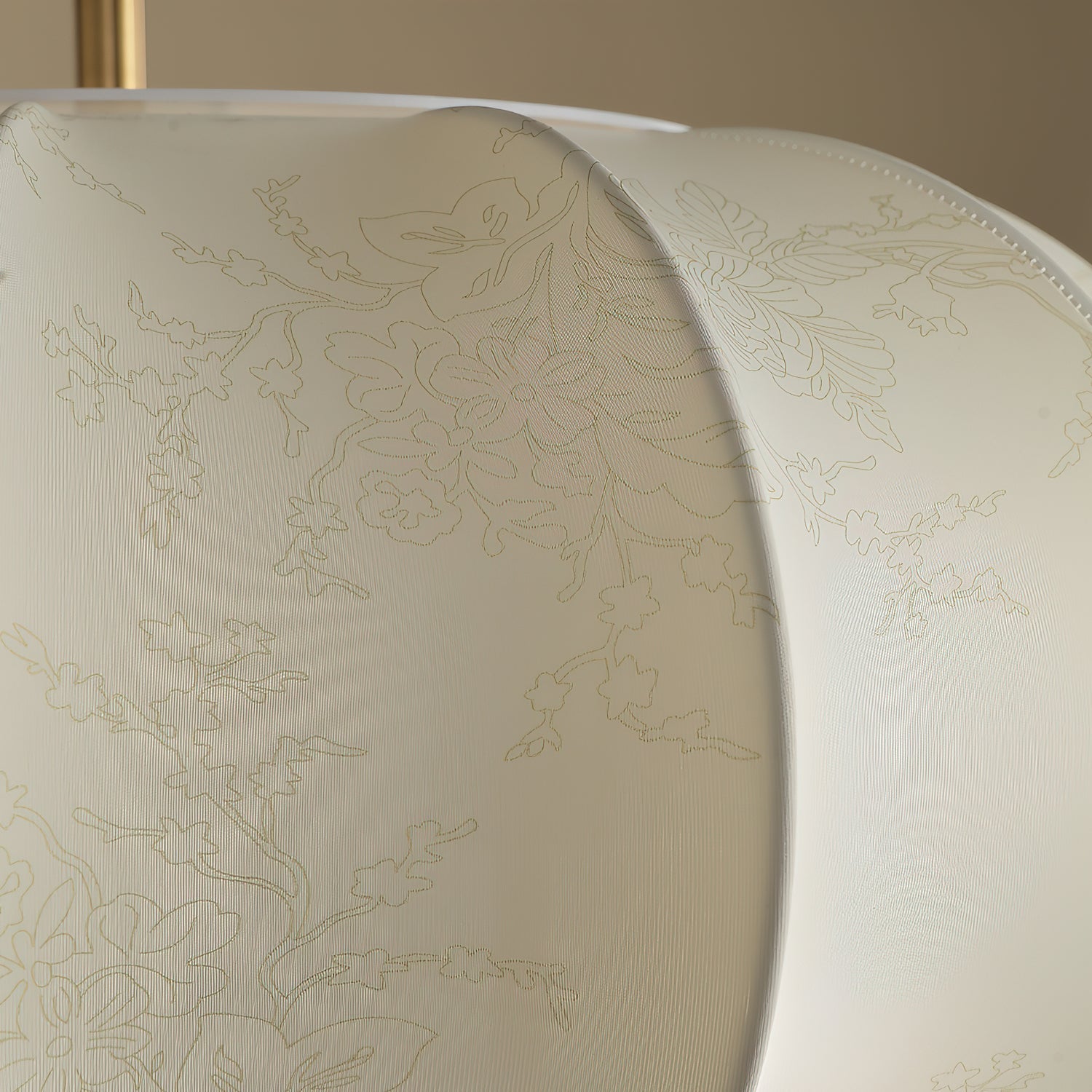 Florabelle Artistique Lanterne Tissu Bois Suspension Lumière