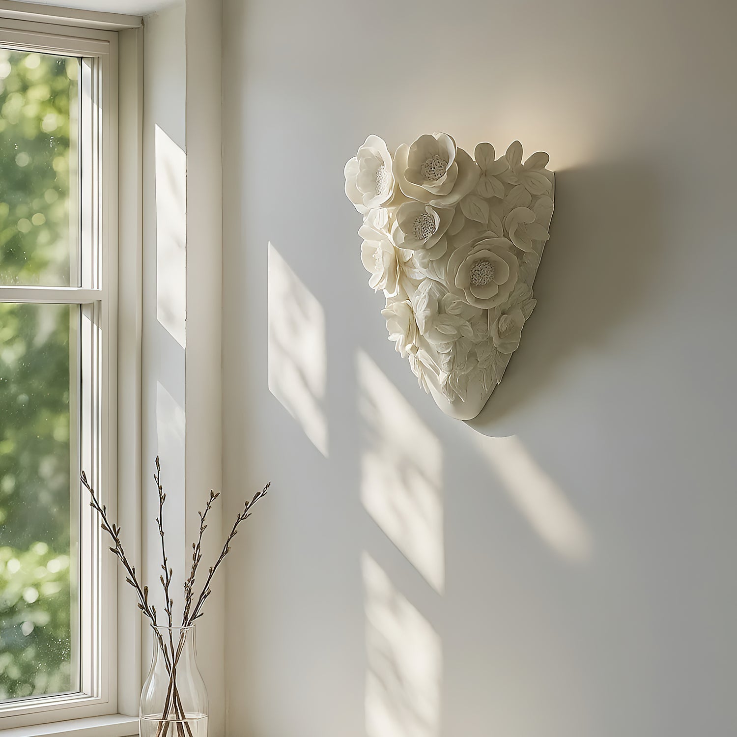 FloranzaArt LED Métal Moderne Résine Applique Murale Lampe