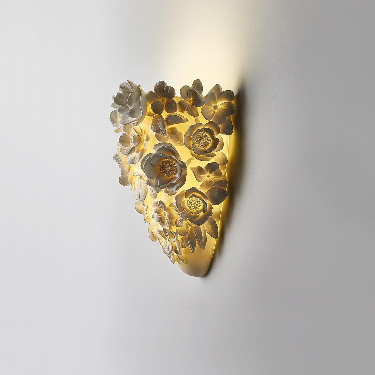 FloranzaArt LED Métal Moderne Résine Applique Murale Lampe
