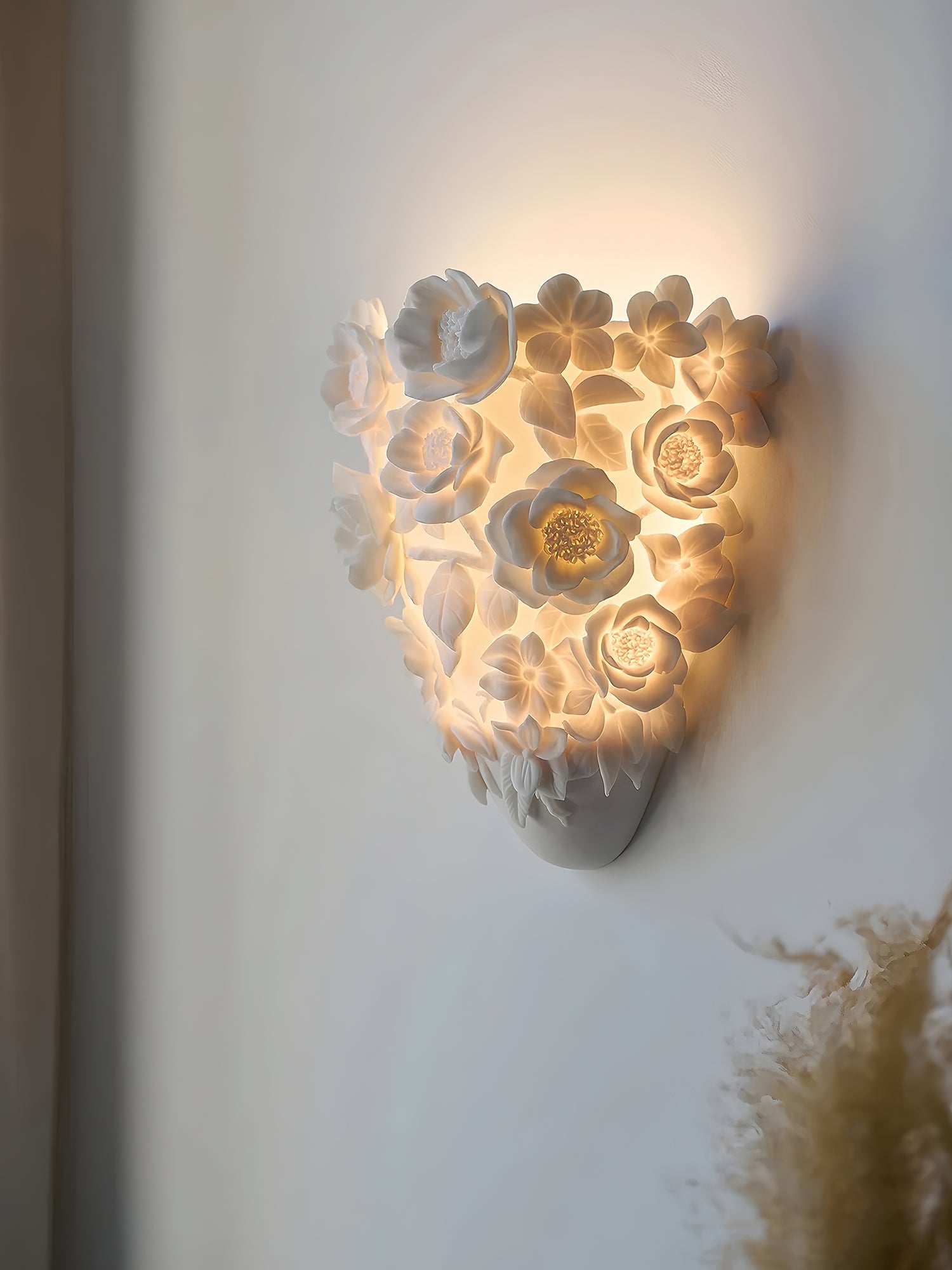 FloranzaArt LED Métal Moderne Résine Applique Murale Lampe