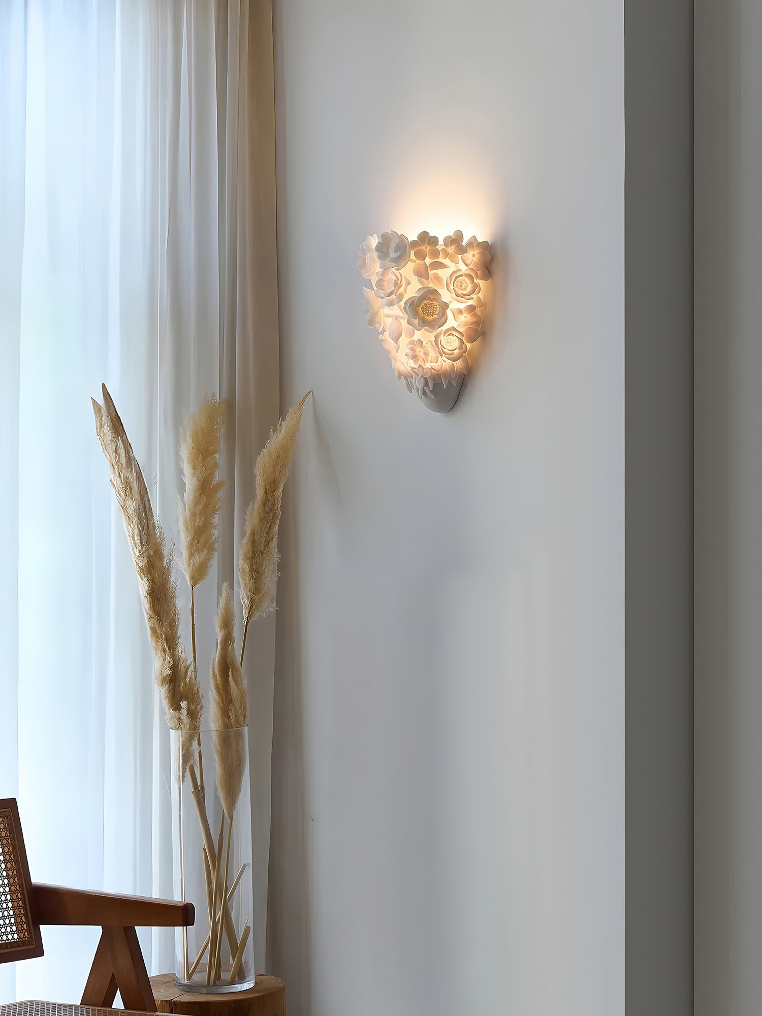 FloranzaArt LED Métal Moderne Résine Applique Murale Lampe