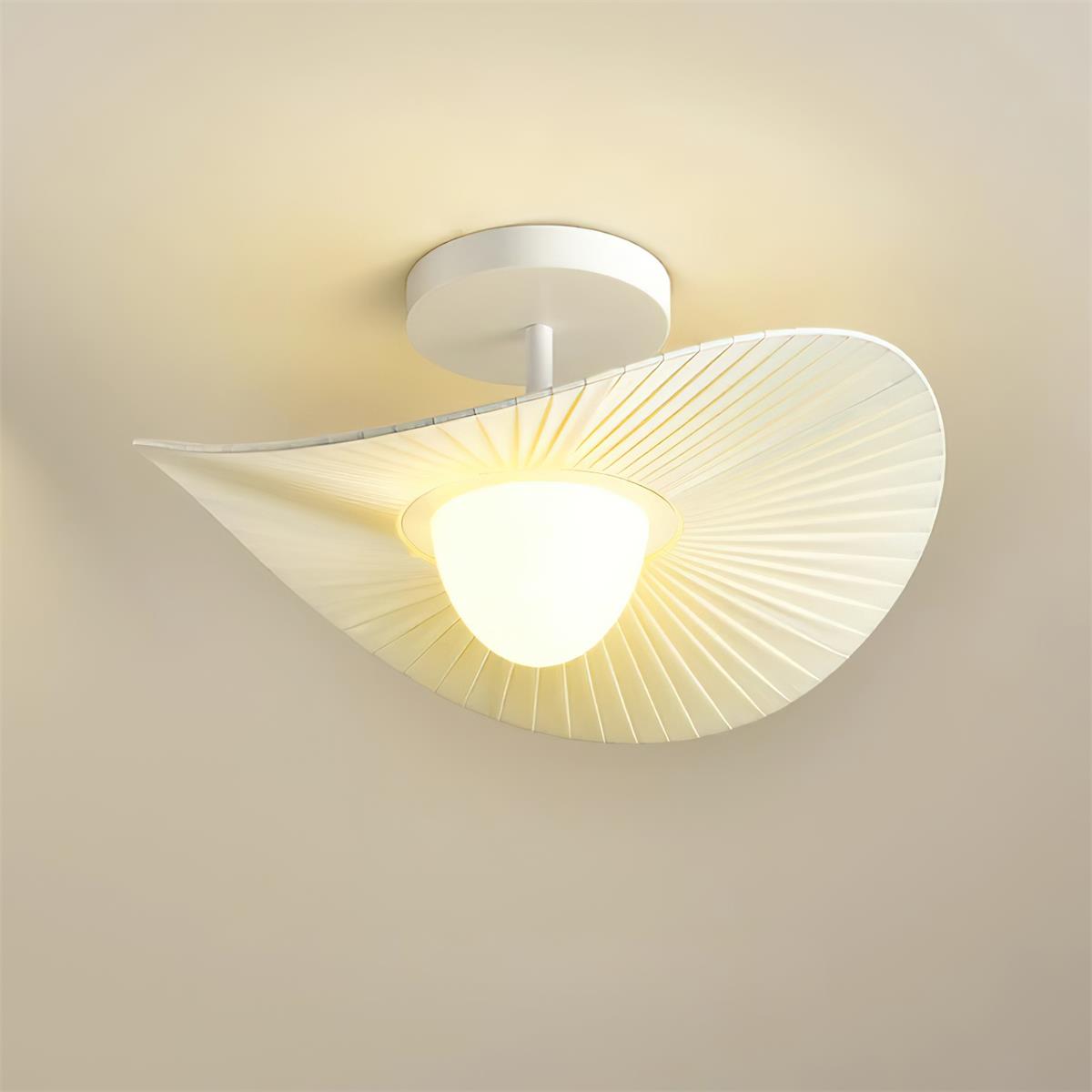 Florina Ceiling Lamp Pleated Fabric Sculptural - Letslighting
