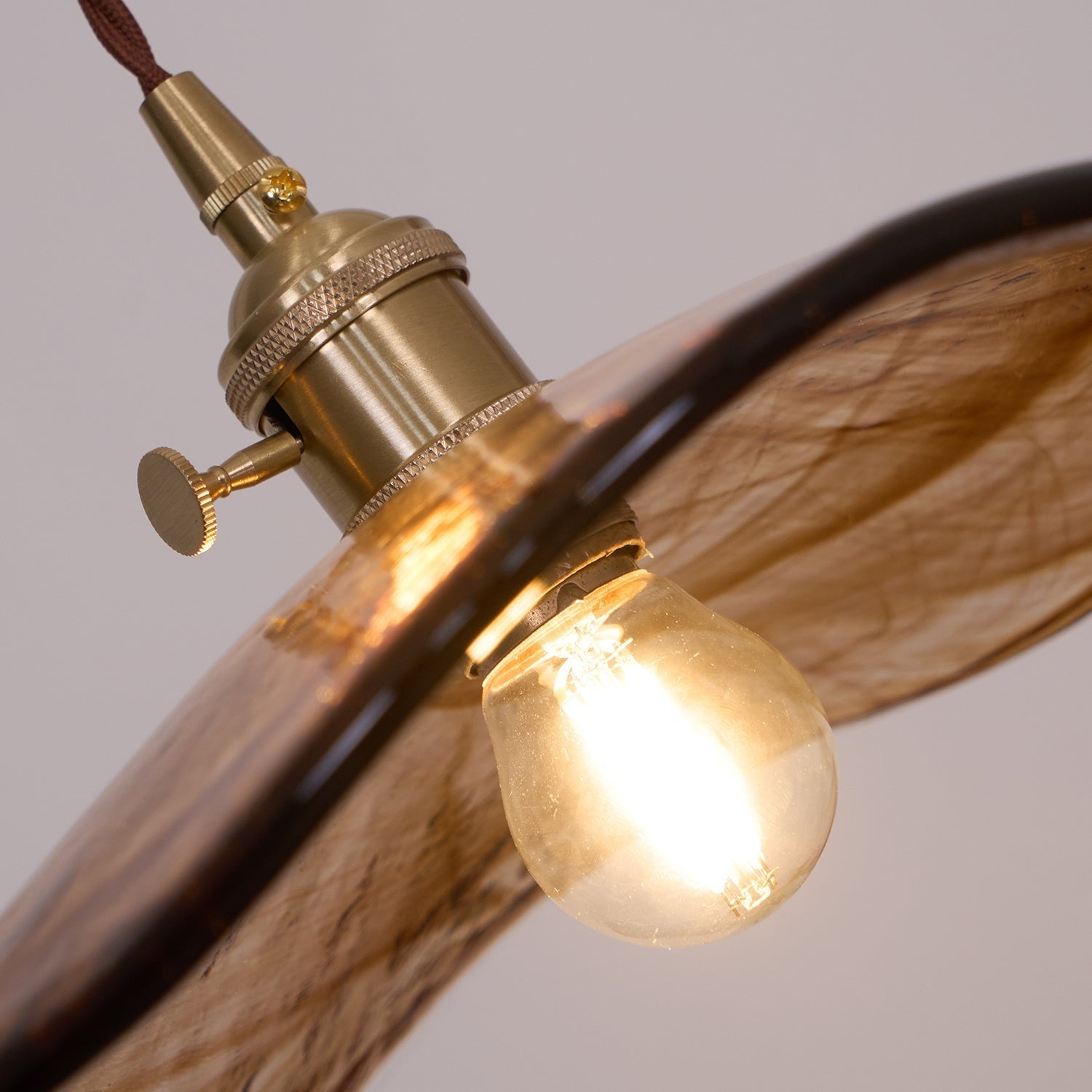 Flower Petal Glass Pendant Swag Light - Blowlighting