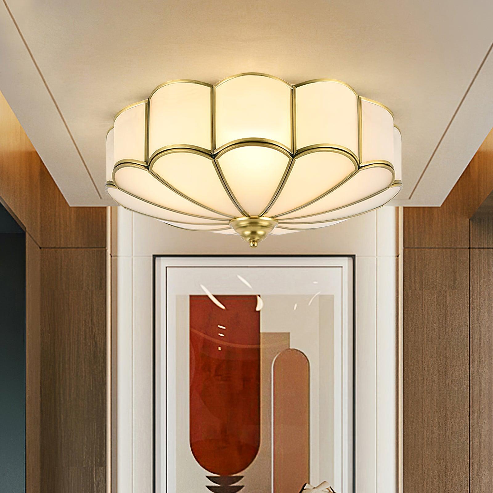 Flower Shape Glass Recessed Ceiling Light - Blowlighting