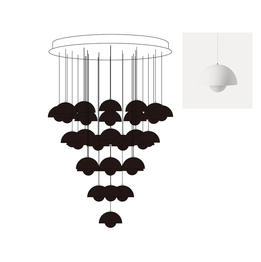 Flowerpot Chandelier - Letslighting