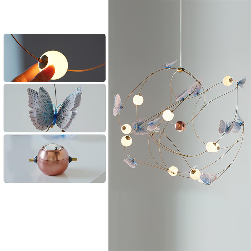 Flutterveil Chandelier Butterfly Dreamy - Letslighting