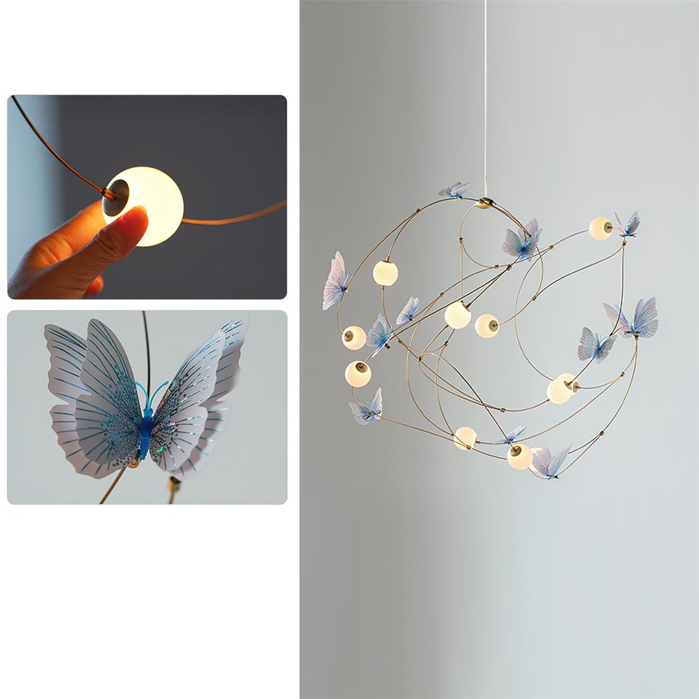 Flutterveil Chandelier Butterfly Dreamy - Letslighting