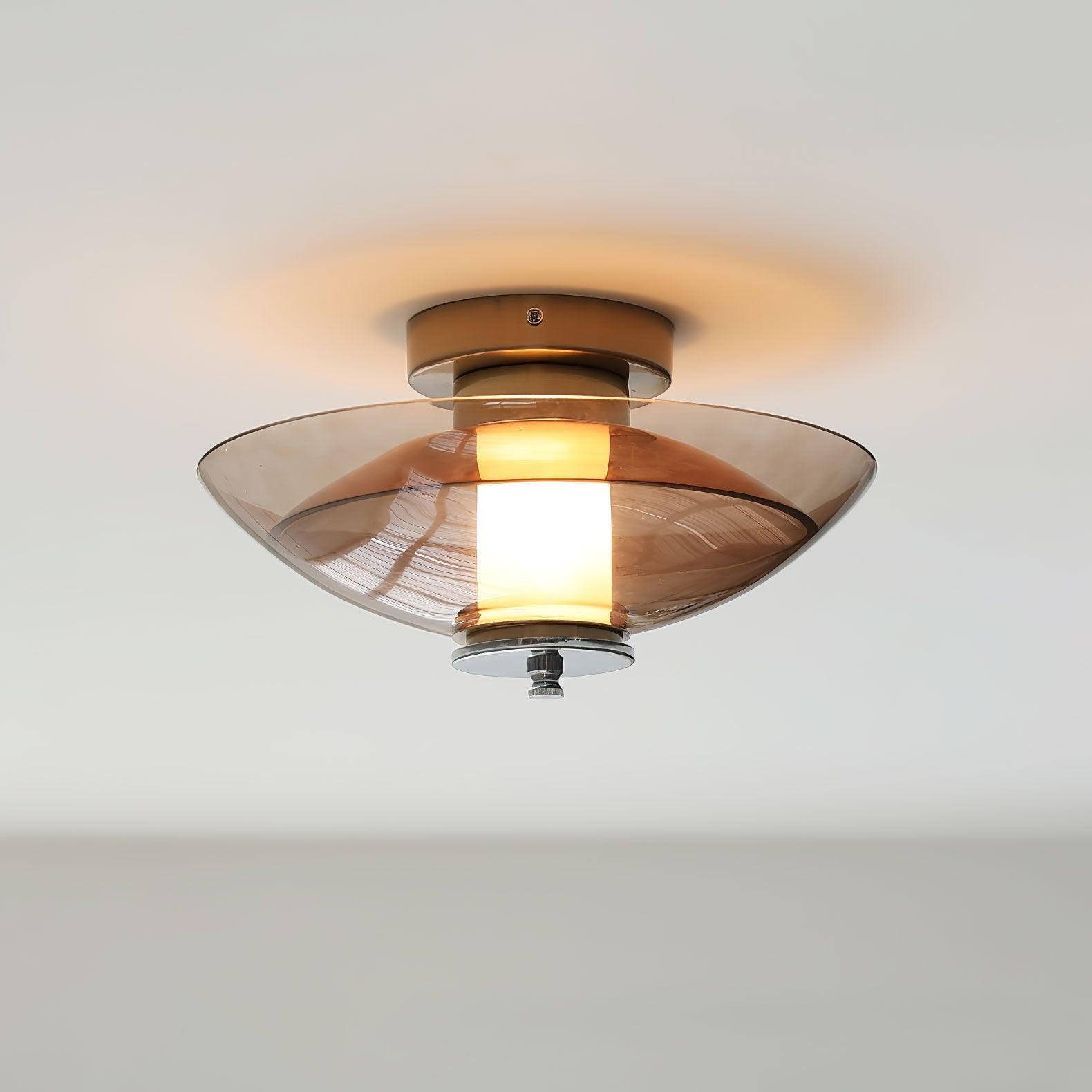 Flying Saucer Chrome Wall Light - Blowlighting
