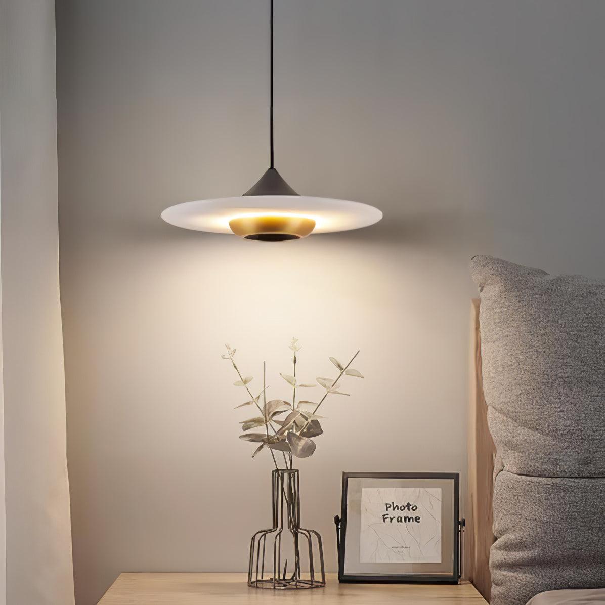 Flying Saucer Marble Pendant Lamp - Blowlighting