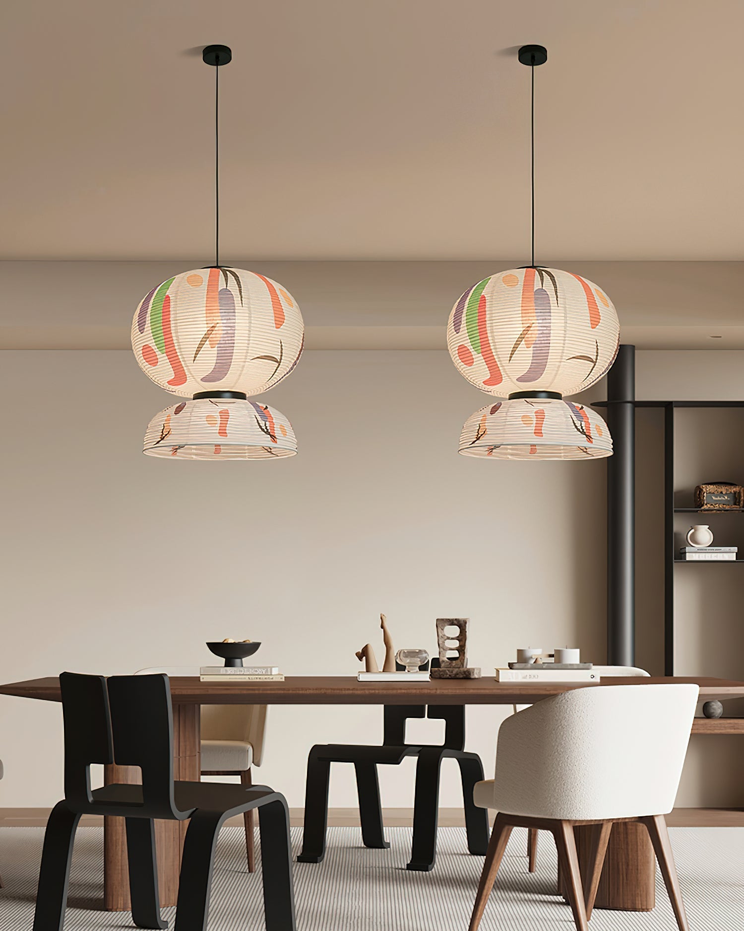 Formakami Pendant Lamp Abstract Layered Rice Paper - Letslighting