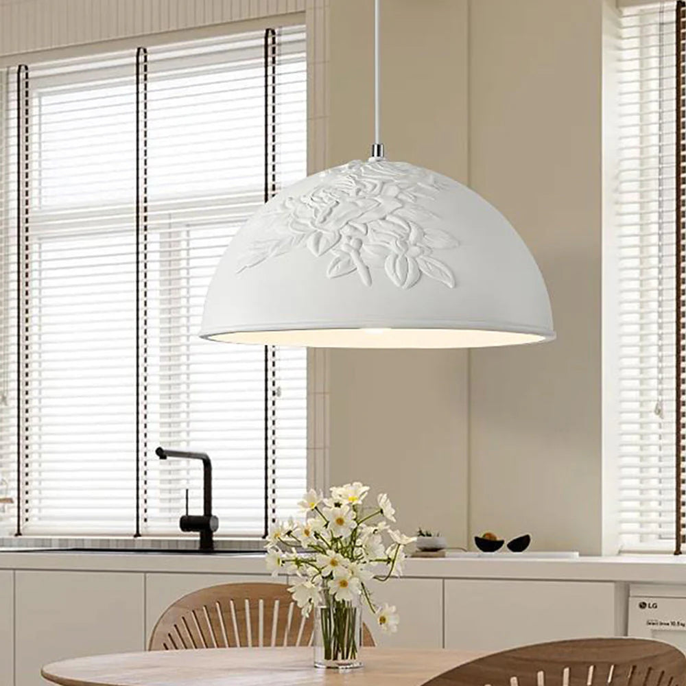 Aria Français LED Métal Résine Suspension Chambre à Coucher